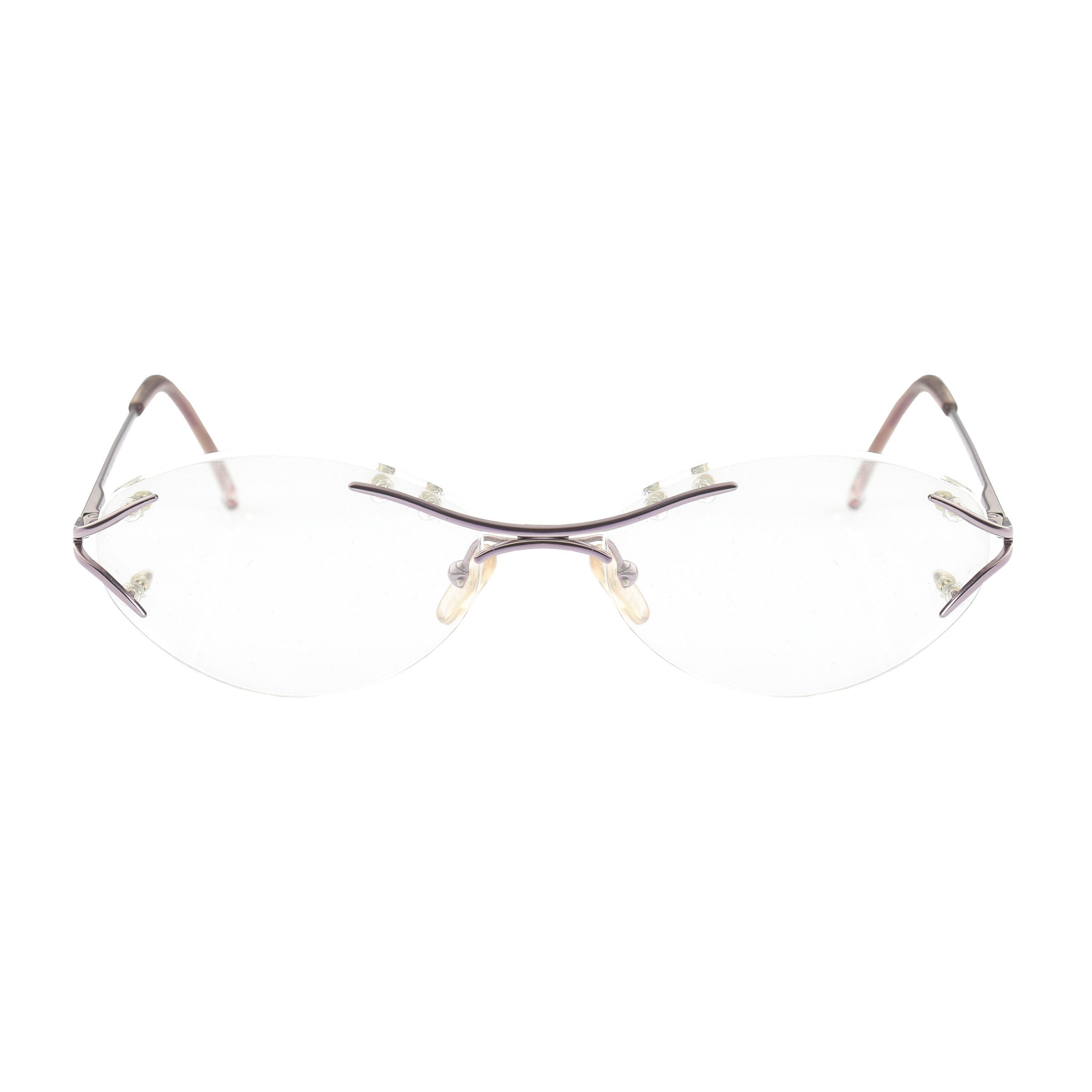 Valentino × Vintage Valentino '90s Round Rimless Optical Glasses Size ONE SIZE - 2 Thumbnail