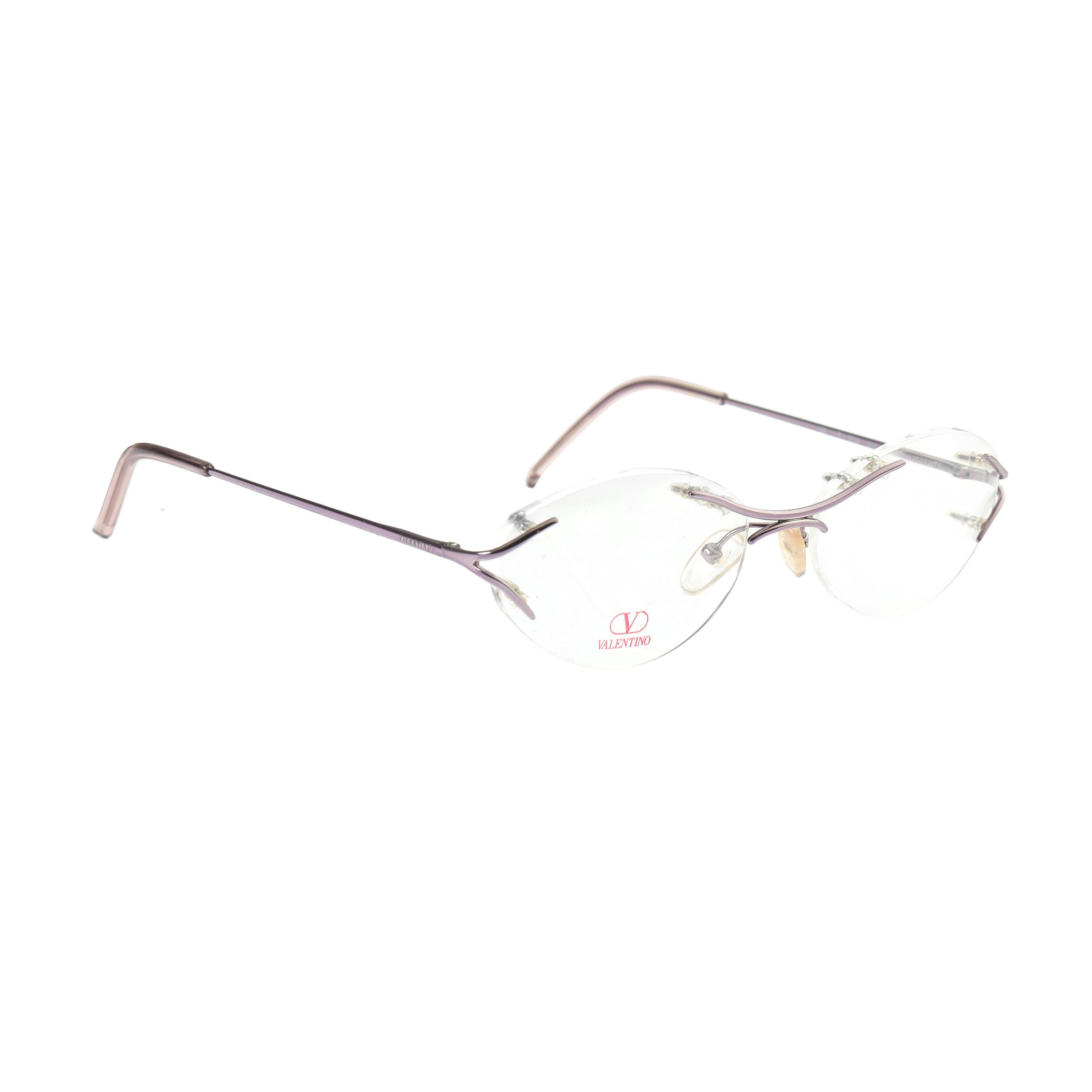 Valentino × Vintage Valentino '90s Round Rimless Optical Glasses Size ONE SIZE - 1 Thumbnail