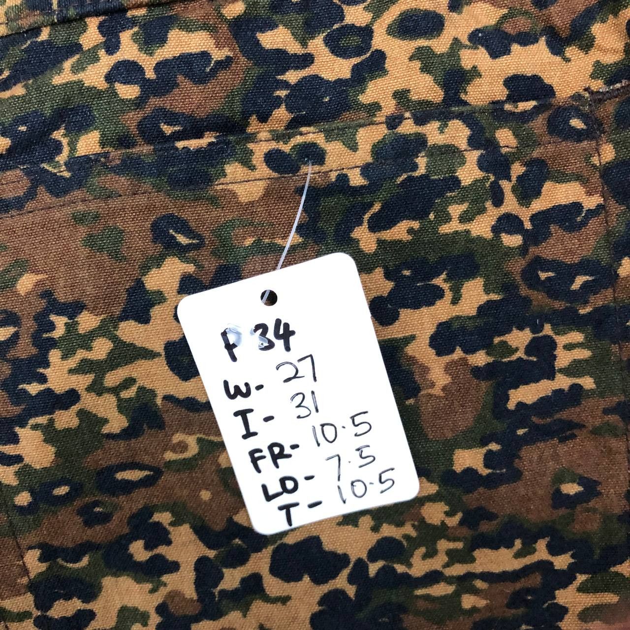 A.P.C. × Japanese Brand P34 FLEURUS PRES DU A.P.C. CAMO SLIMFIT PANTS Size 27" / US 4 / IT 40 - 10 Thumbnail