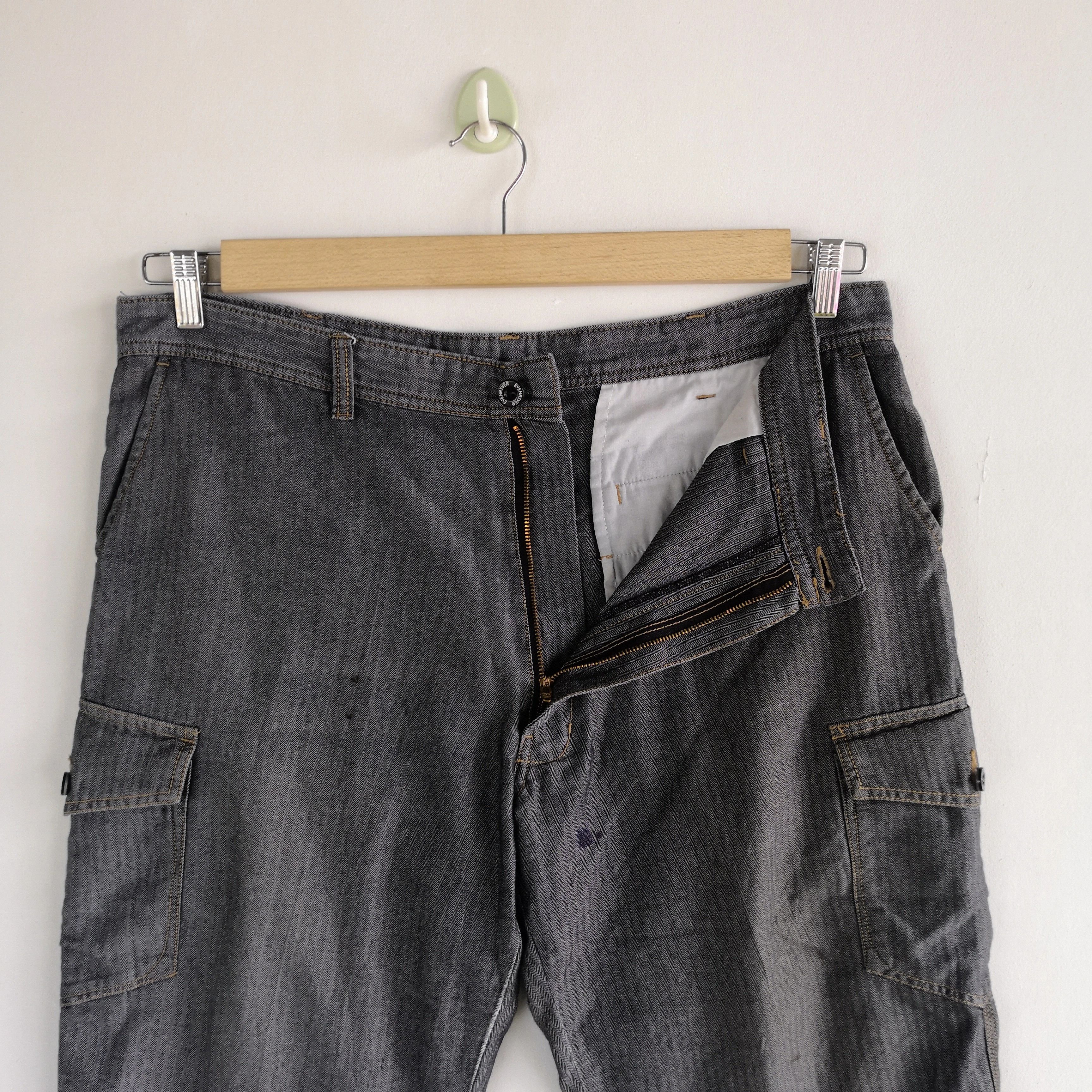 Japanese Brand × Vintage Japanese Cargo Pants Multi Pocket Fatigue Trousers Pants Size US 38 / EU 54 - 7 Thumbnail