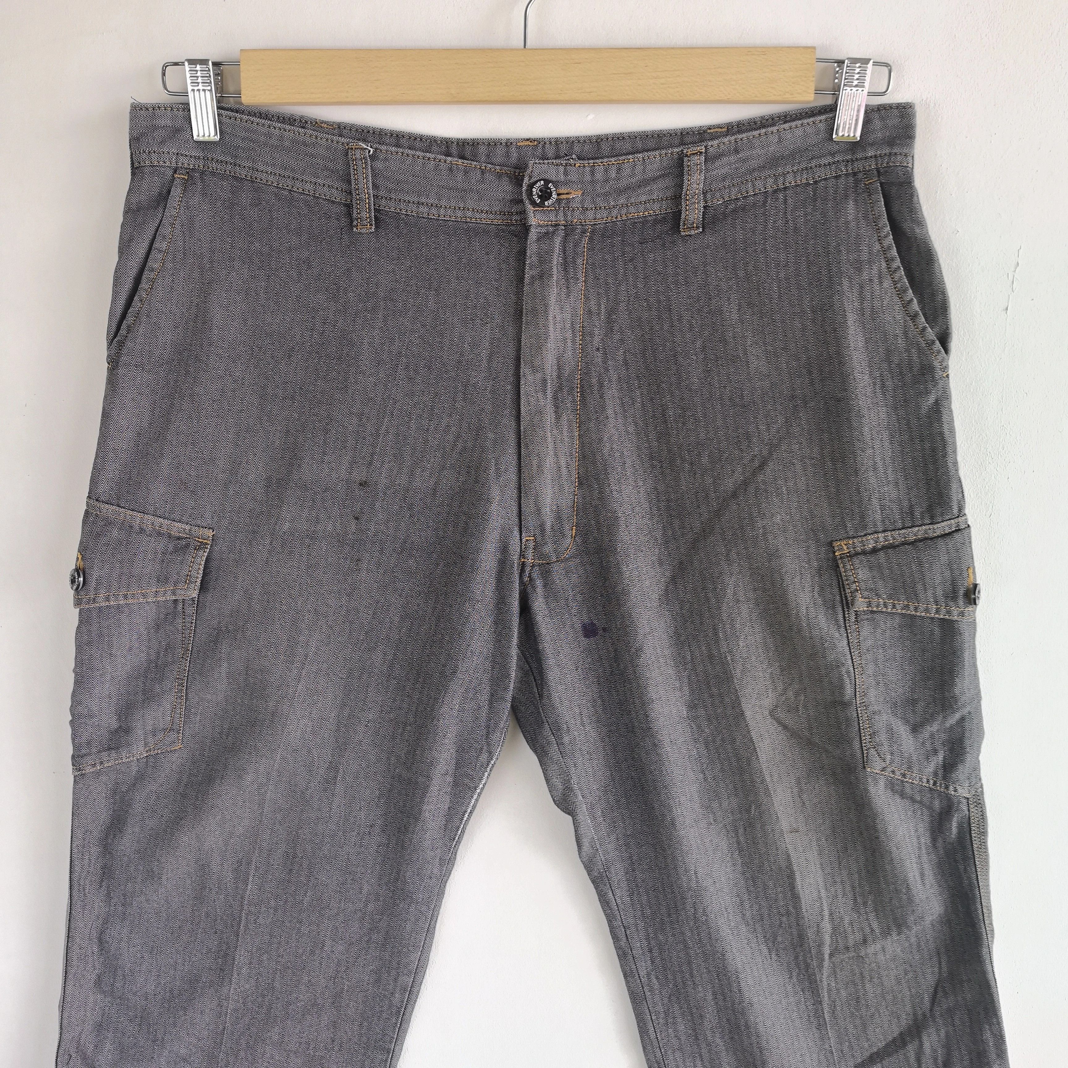 Japanese Brand × Vintage Japanese Cargo Pants Multi Pocket Fatigue Trousers Pants Size US 38 / EU 54 - 3 Thumbnail