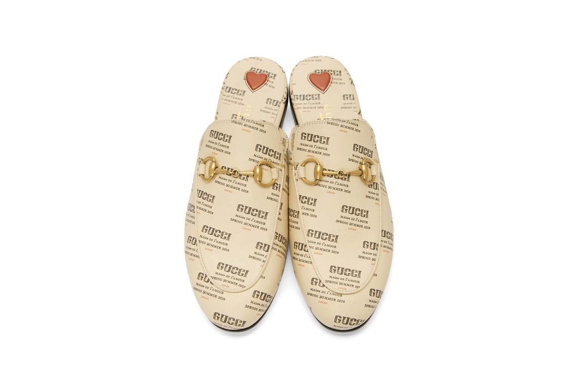 Gucci Gucci BNIB Princetown Logo Loved Slippers Leather Size 36.5 Size US 6.5 / IT 36.5 - 1 Thumbnail