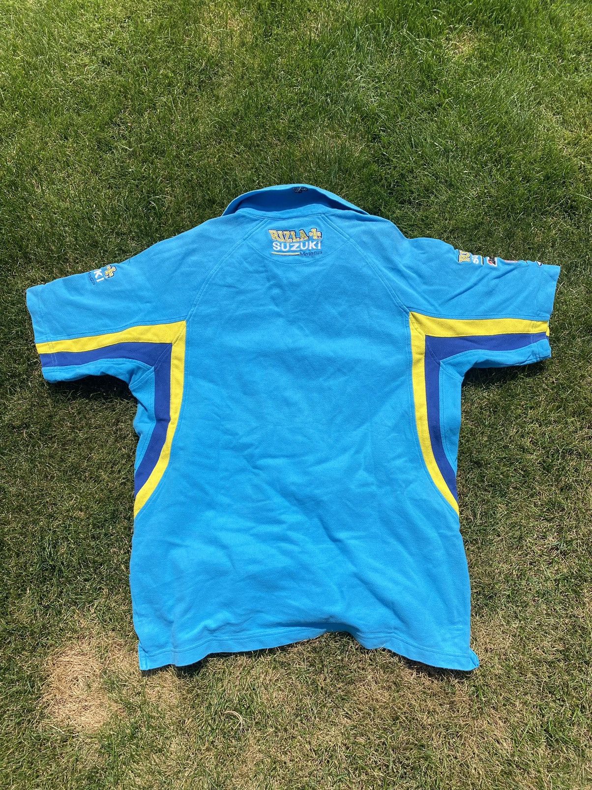 Vintage Suzuki rizle vintage moto racing polo tshirt Size US XL / EU 56 / 4 - 2 Thumbnail