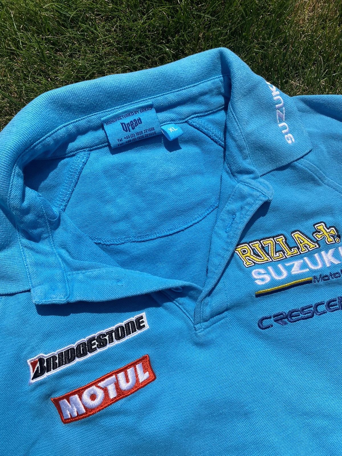 Vintage Suzuki rizle vintage moto racing polo tshirt Size US XL / EU 56 / 4 - 3 Thumbnail