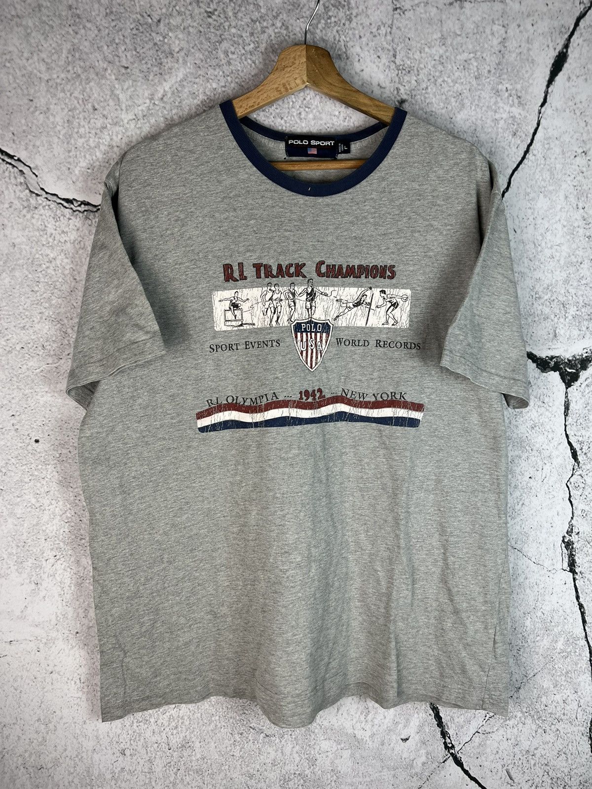 Ralph Lauren Polo Sort Ralph Lauren Olympic tshirt Size US L / EU 52-54 / 3 - 1 Thumbnail