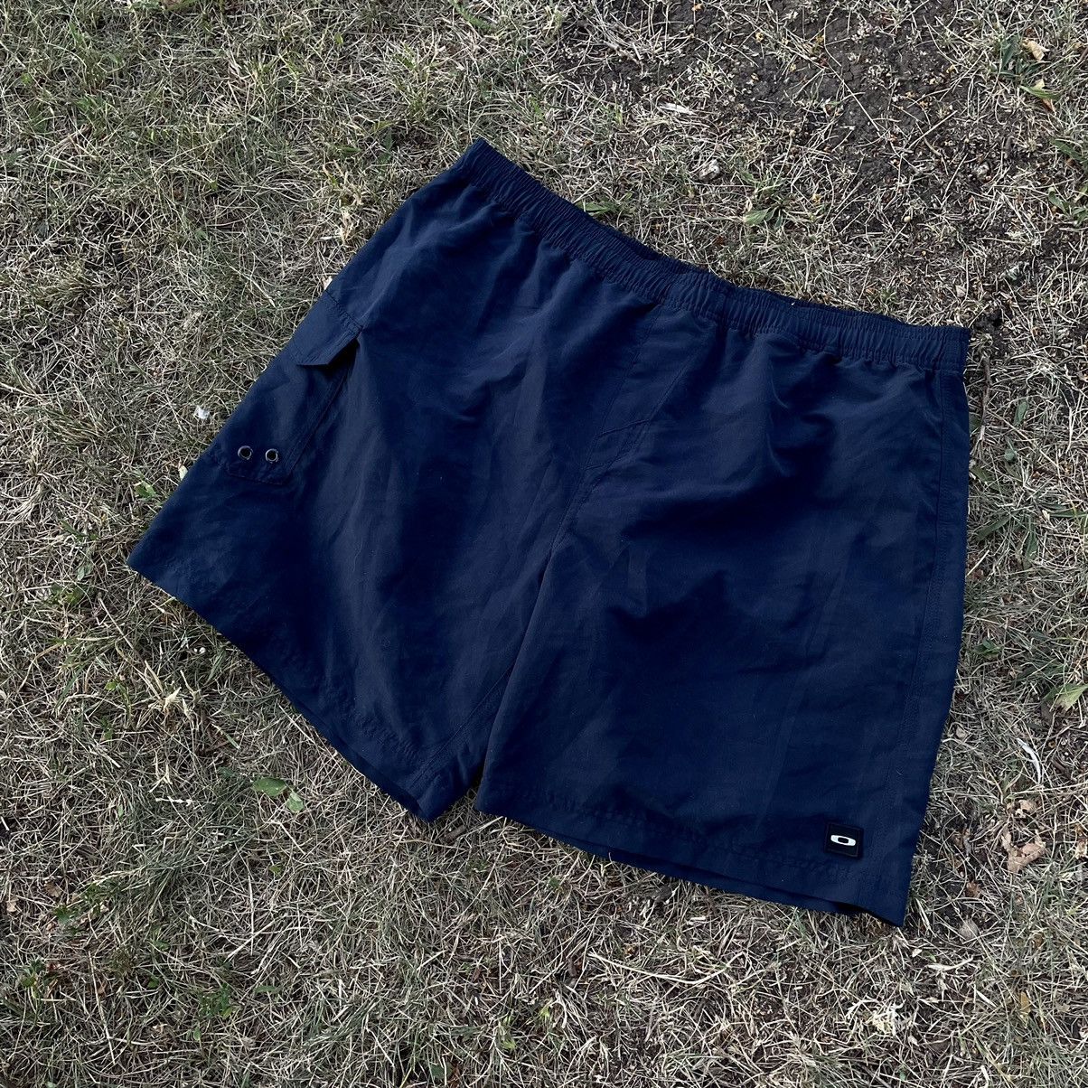 Vintage Vintage Y2K Oakley Baggy Shorts Skate Streetwear Navy 34 Size US 34 / EU 50 - 2 Thumbnail