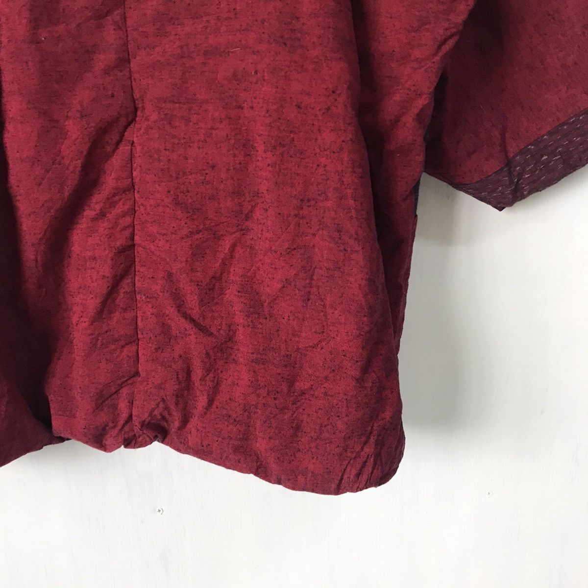 Japanese Brand 💥Steals💥Rare Red Tartan Boro Style Block Patch Kimono Size US L / EU 52-54 / 3 - 10 Thumbnail