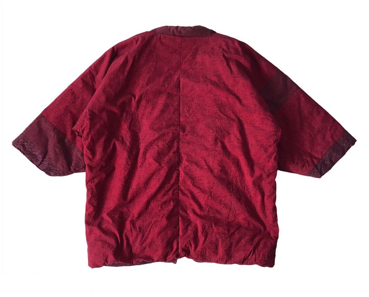 Japanese Brand 💥Steals💥Rare Red Tartan Boro Style Block Patch Kimono Size US L / EU 52-54 / 3 - 2 Thumbnail
