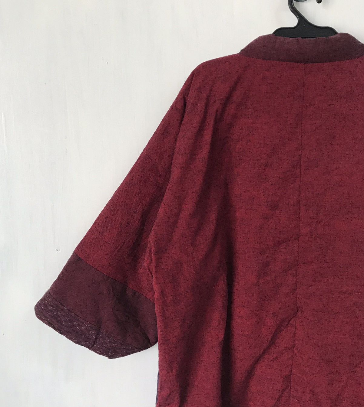 Japanese Brand 💥Steals💥Rare Red Tartan Boro Style Block Patch Kimono Size US L / EU 52-54 / 3 - 8 Thumbnail