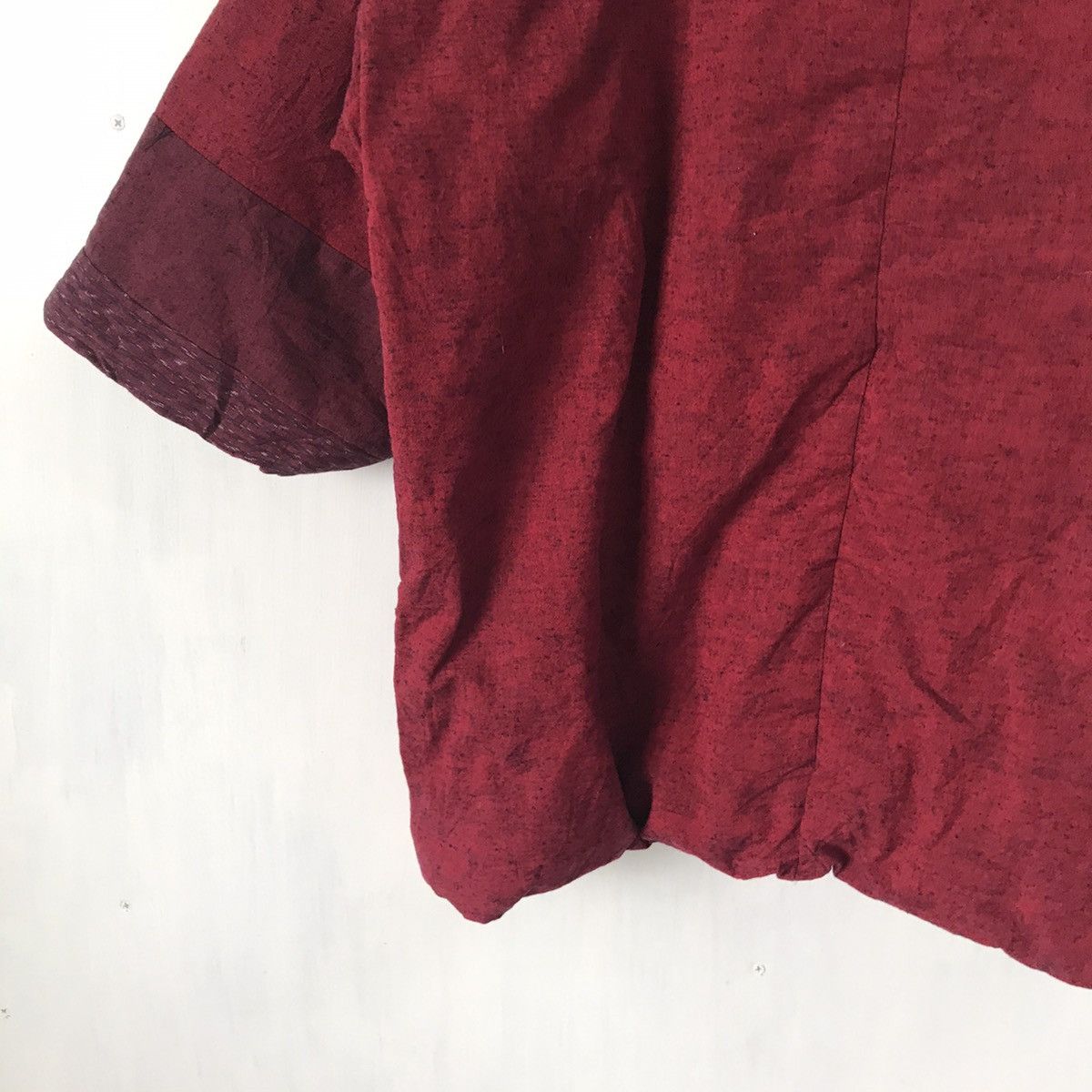 Japanese Brand 💥Steals💥Rare Red Tartan Boro Style Block Patch Kimono Size US L / EU 52-54 / 3 - 11 Thumbnail