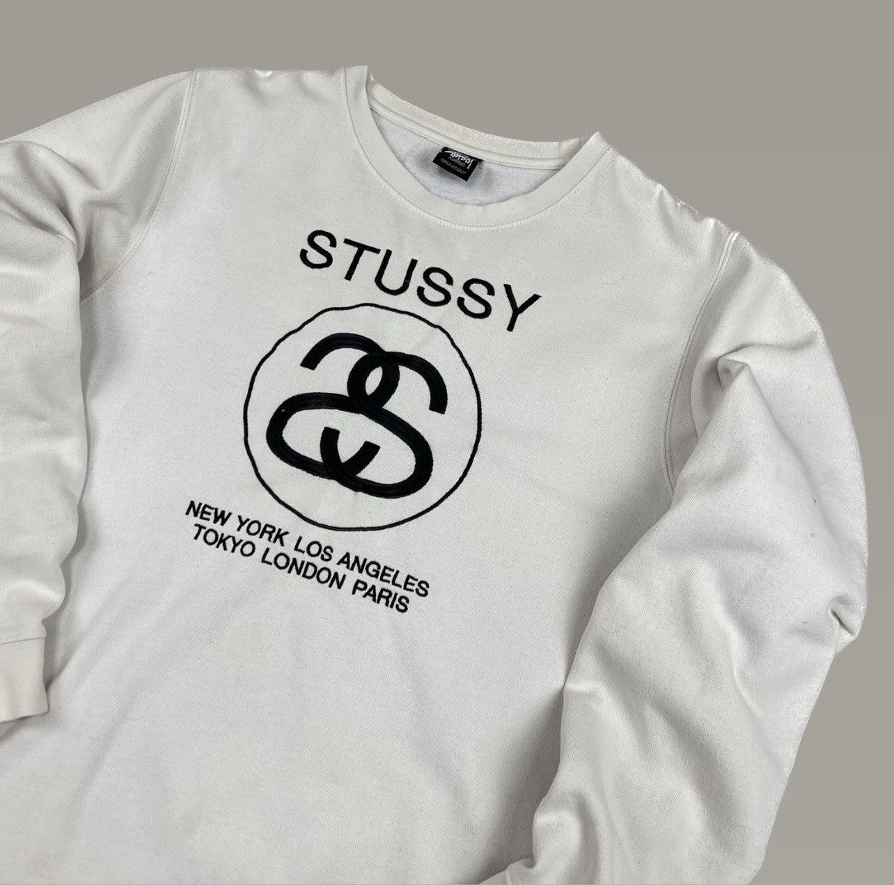 Stussy × Vintage •Free shipping •Stussy Worldwide Sweatshirt Made in USA Size US XL / EU 56 / 4 - 2 Thumbnail