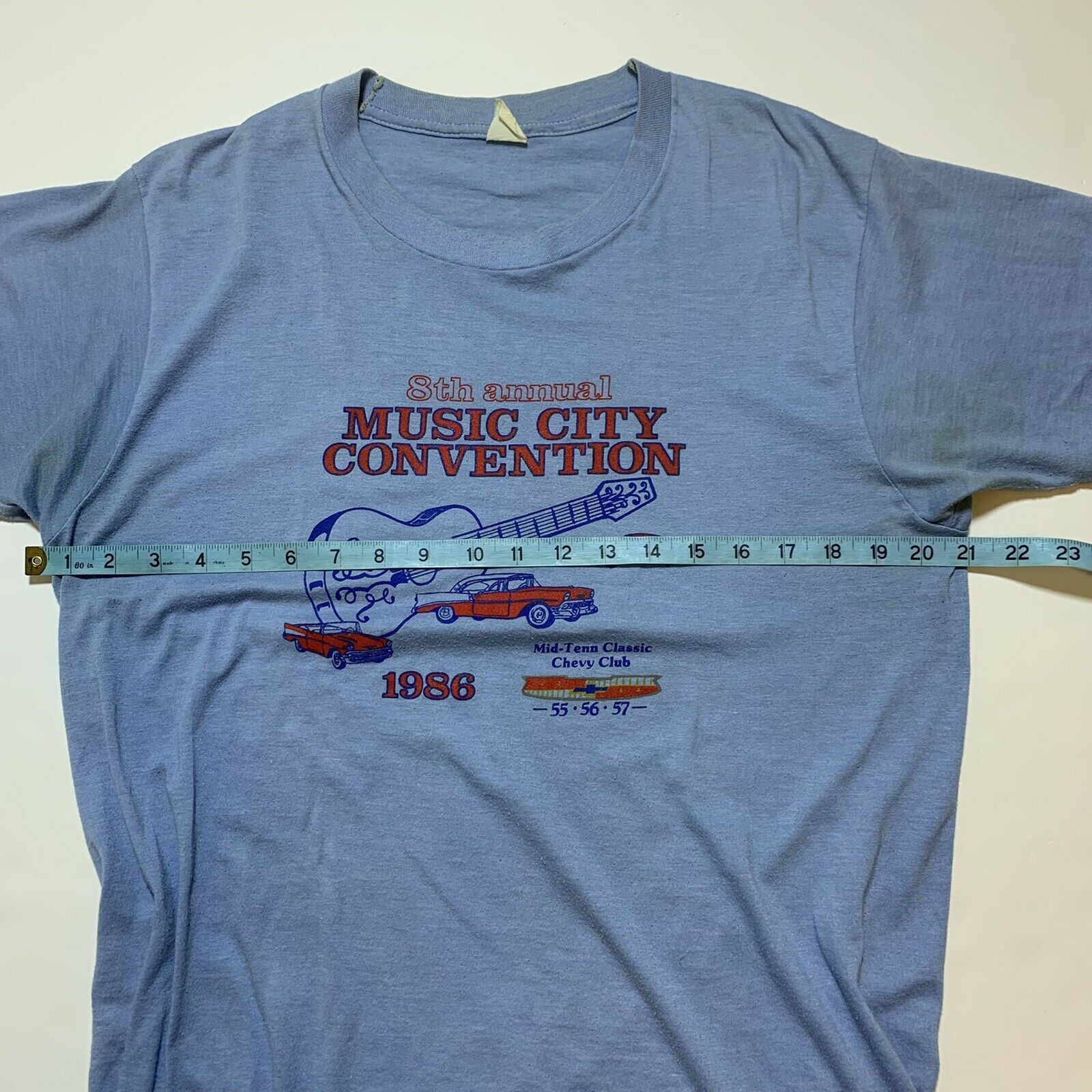 Chevrolet × Vintage Vintage 80s Chevy Club Car Convention Single Stitch T-Shirt Size US M / EU 48-50 / 2 - 8 Thumbnail