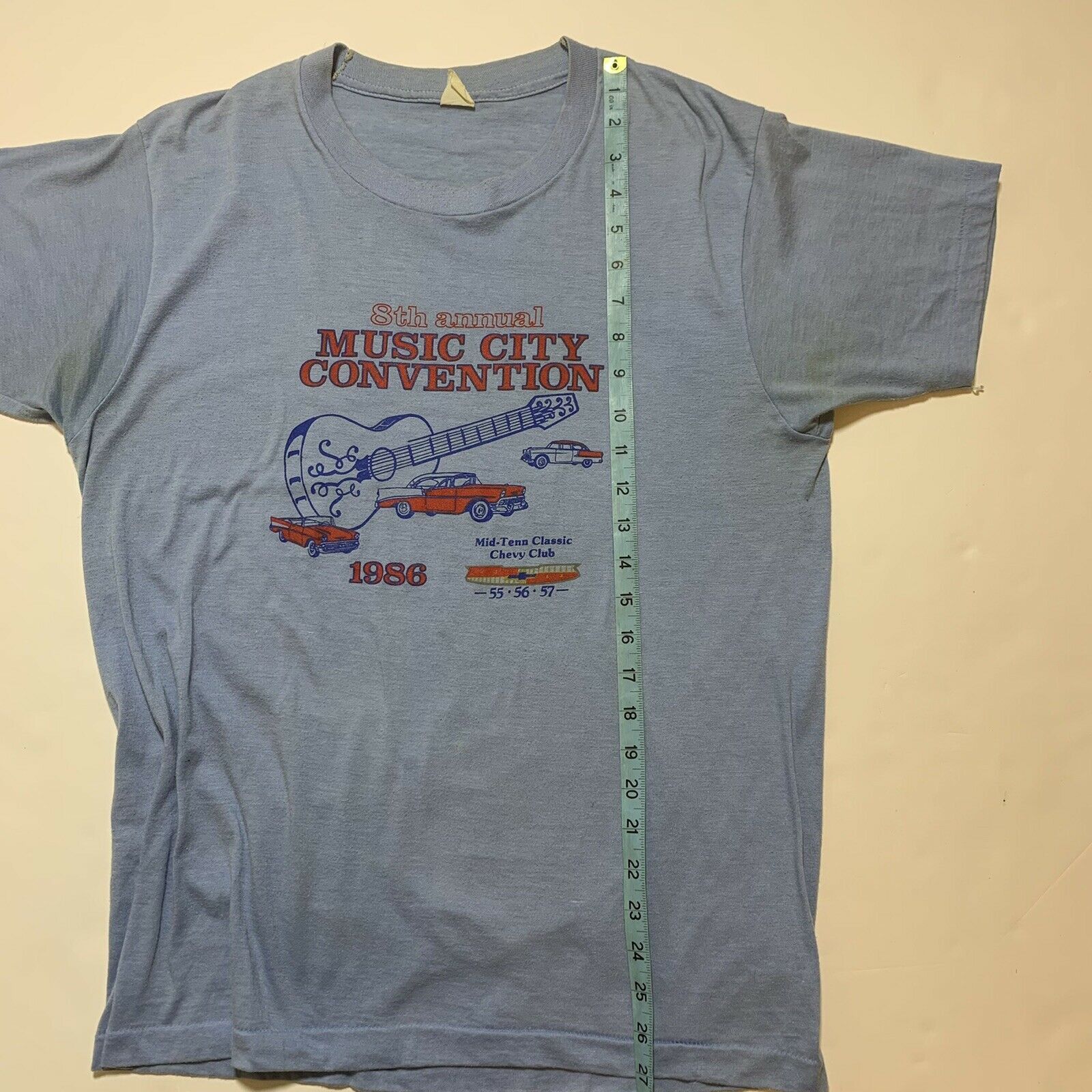 Chevrolet × Vintage Vintage 80s Chevy Club Car Convention Single Stitch T-Shirt Size US M / EU 48-50 / 2 - 9 Thumbnail