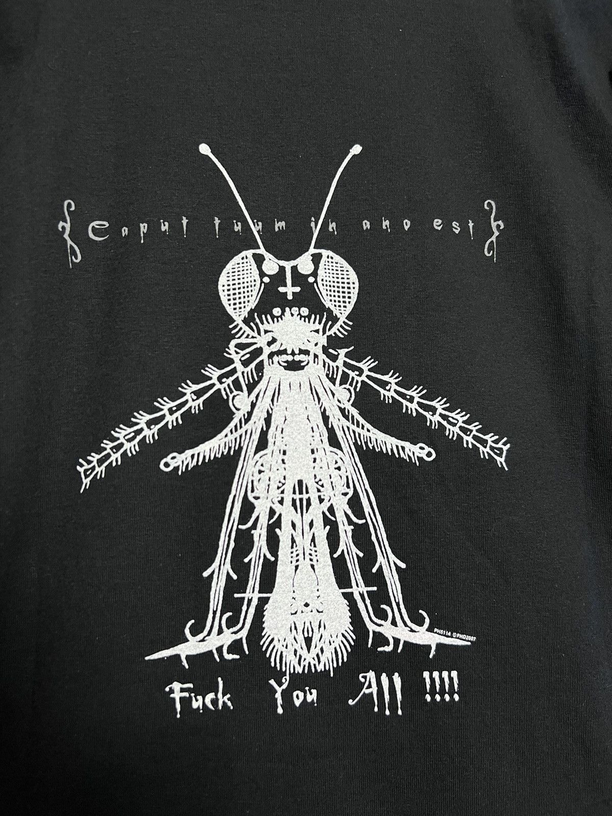 Band Tees 2007 Carpathian Forest Fuck You All Black Metal Band Tshirt Size US XL / EU 56 / 4 - 4 Thumbnail