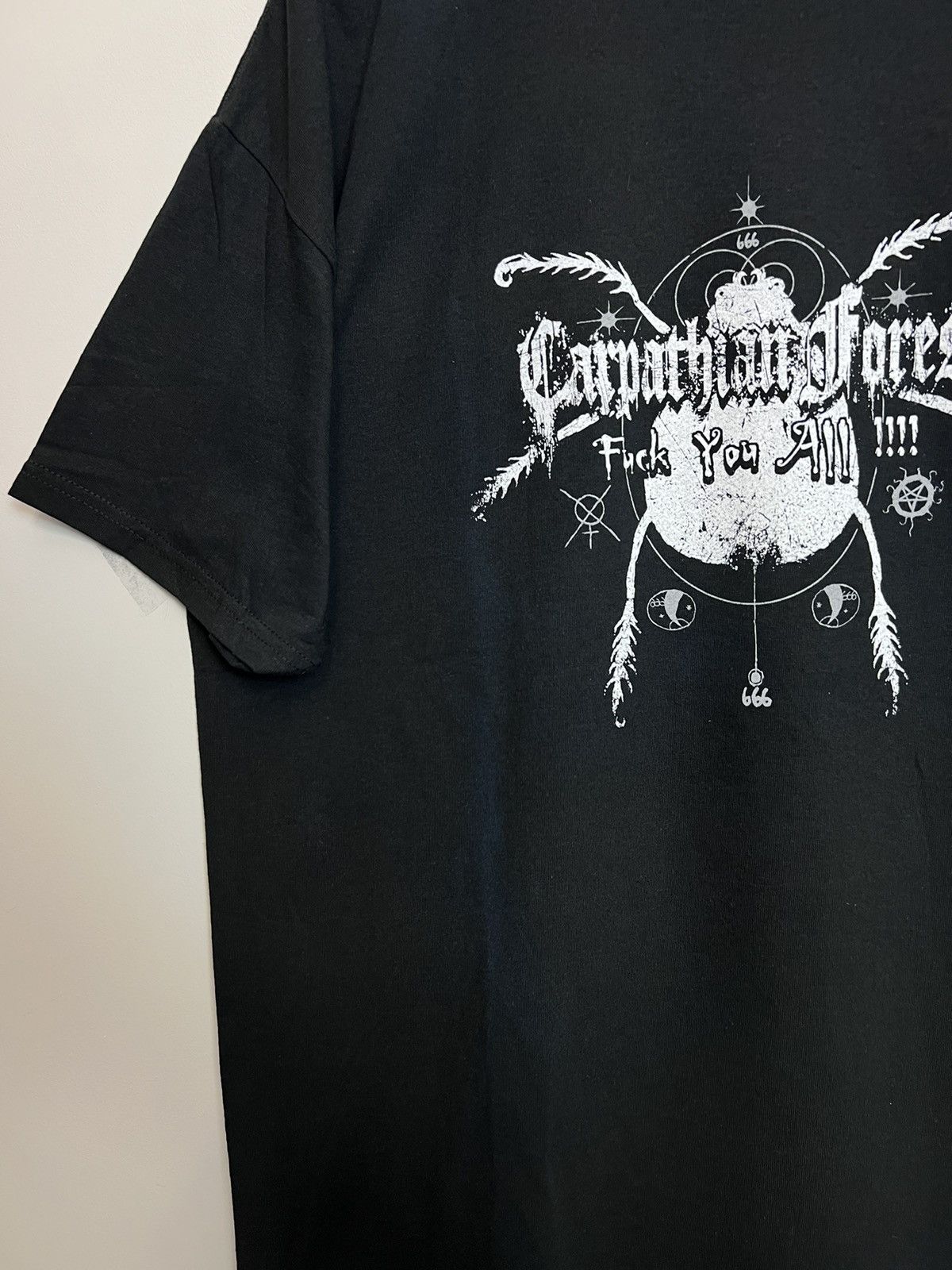 Band Tees 2007 Carpathian Forest Fuck You All Black Metal Band Tshirt Size US XL / EU 56 / 4 - 3 Thumbnail