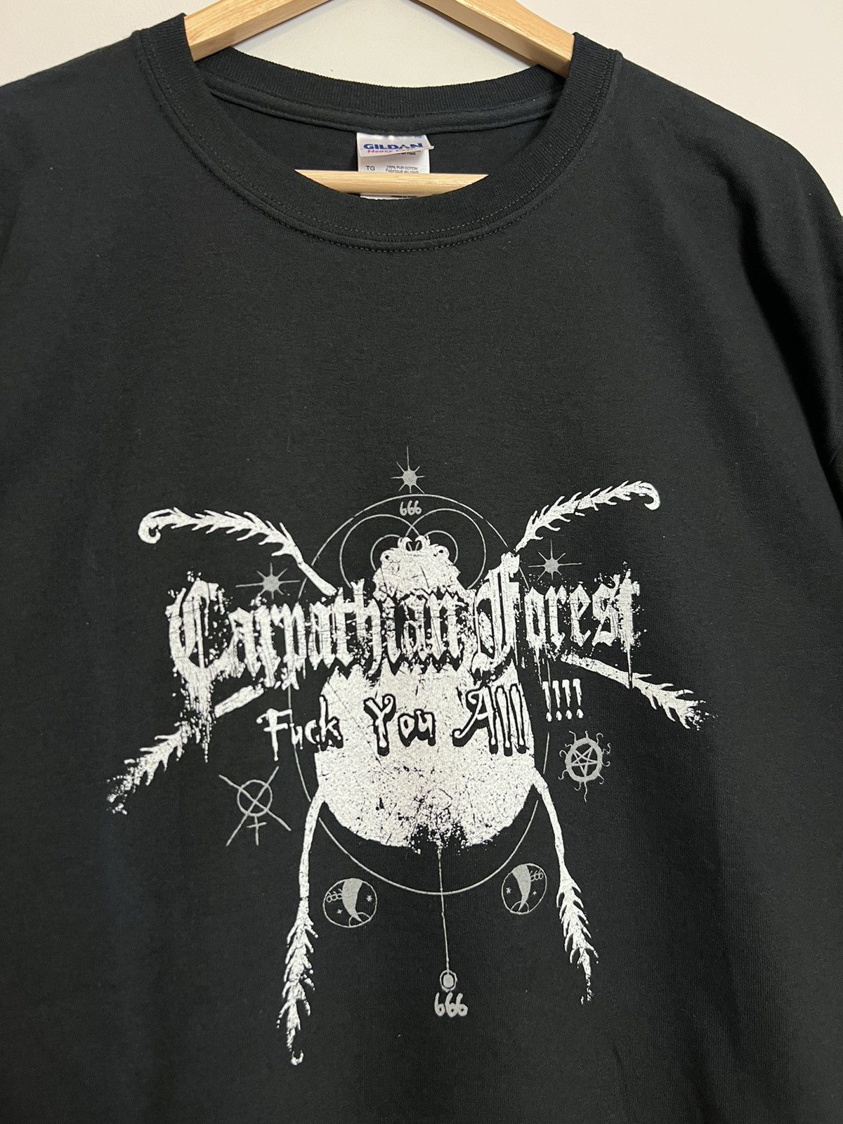 Band Tees 2007 Carpathian Forest Fuck You All Black Metal Band Tshirt Size US XL / EU 56 / 4 - 5 Thumbnail