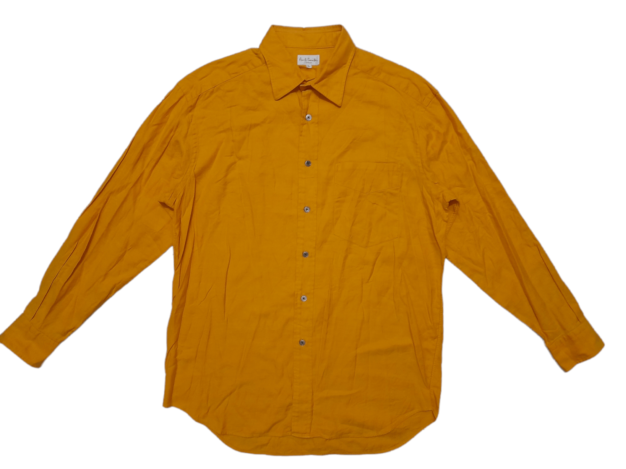 image of Paul Smith Button Down Shirt (E7) in Yellow, Men's (Size Large)