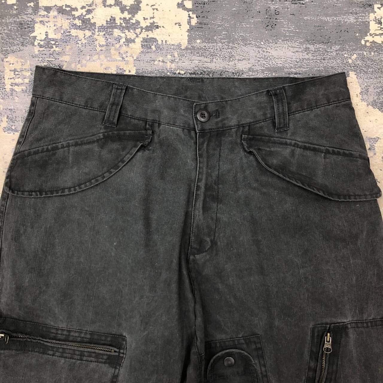 Airwalk P55 VTG 90s AIRWALK FLARED CARGO PANTS Size US 33 - 3 Thumbnail