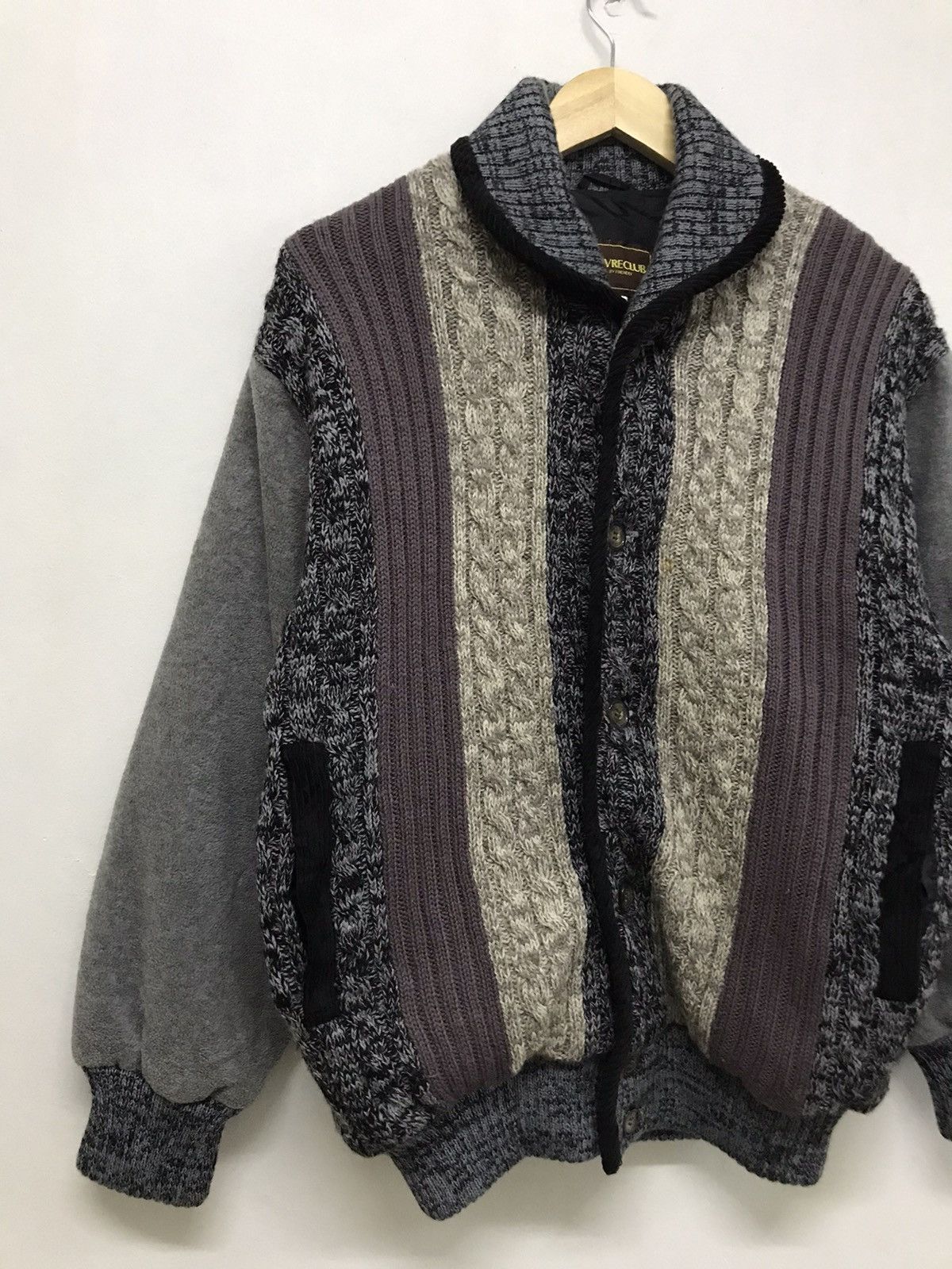 Japanese Brand Vintage Vivreclub Knit Gaudy Button Up Jacket Size US M / EU 48-50 / 2 - 3 Thumbnail