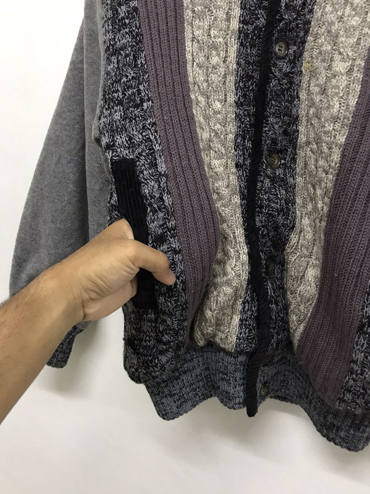 Japanese Brand Vintage Vivreclub Knit Gaudy Button Up Jacket Size US M / EU 48-50 / 2 - 8 Thumbnail
