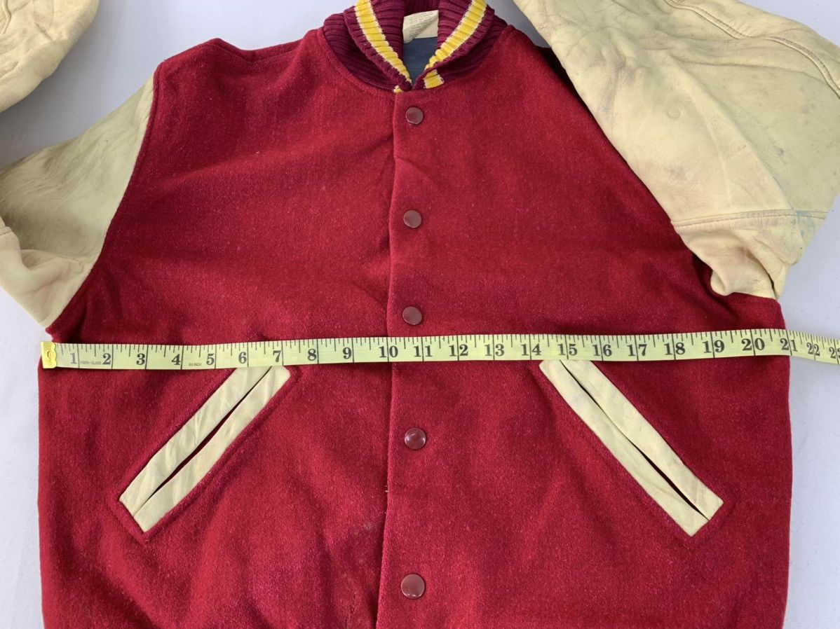 Vintage Albion Award Varsity Jacket Cowhide Leather Sleeve Size US M / EU 48-50 / 2 - 8 Thumbnail