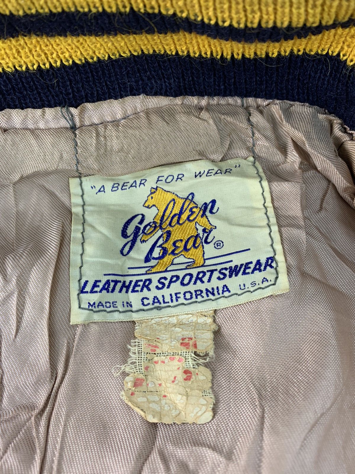 Golden Bear 80s Golden Bear USA Varsity Jacket Leather Sleeve Size US M / EU 48-50 / 2 - 3 Thumbnail