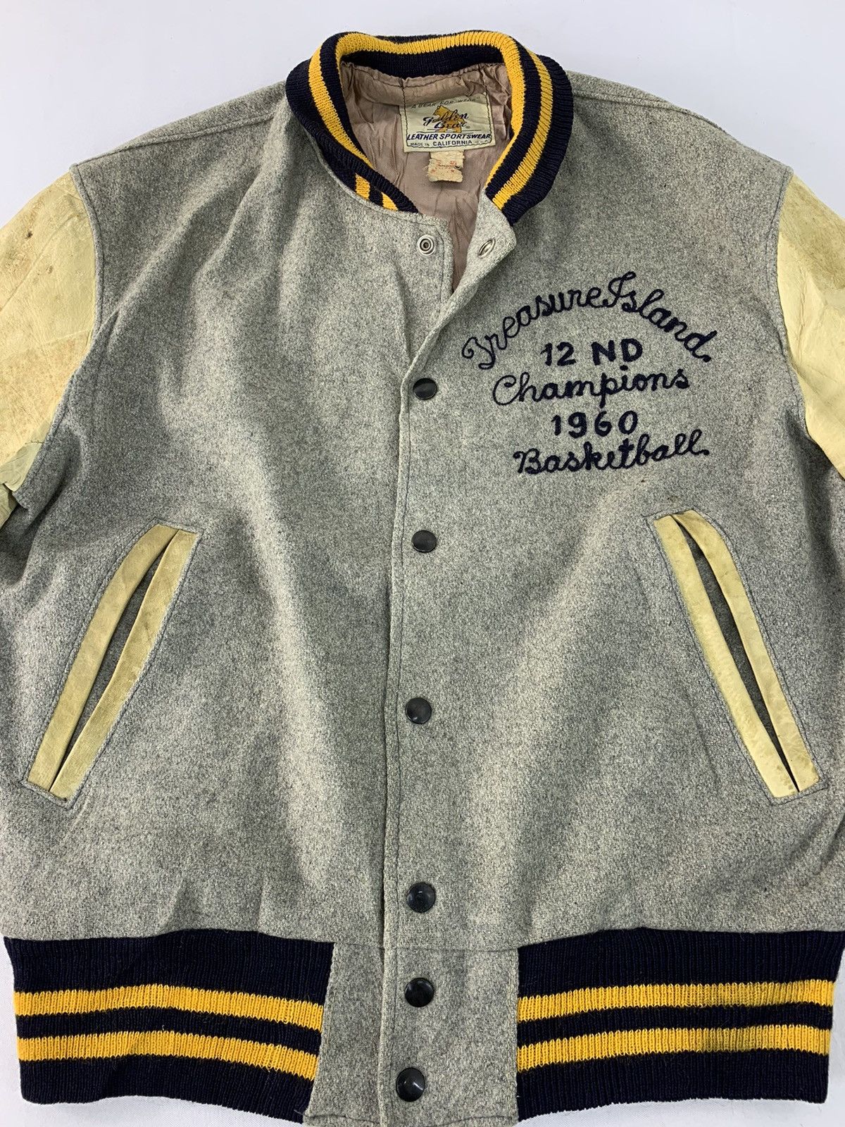 Golden Bear 80s Golden Bear USA Varsity Jacket Leather Sleeve Size US M / EU 48-50 / 2 - 4 Thumbnail