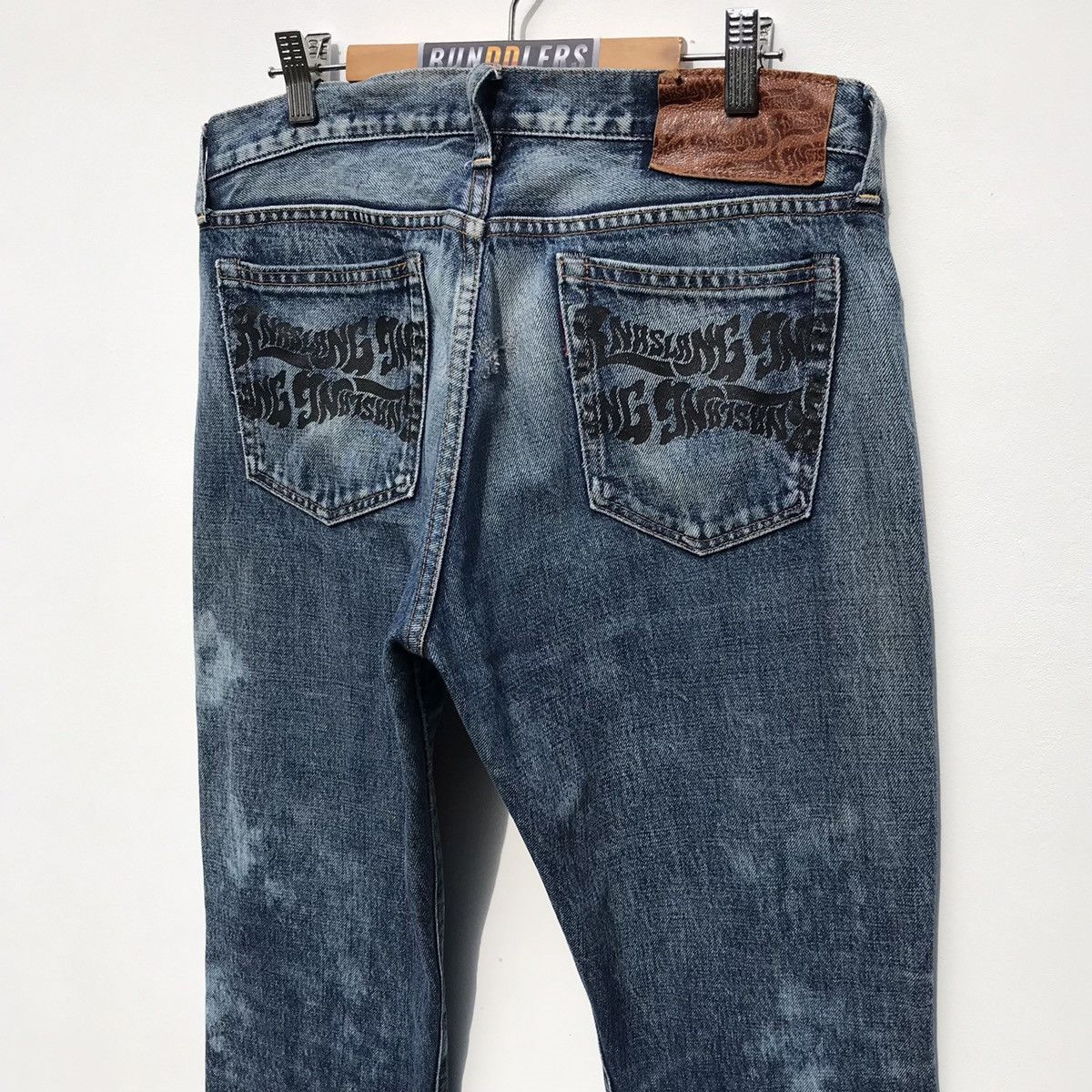 Japanese Brand 🔥Distressed🔥RNA Inc Slang Denim Jeans Japanese Brand Size US 32 / EU 48 - 11 Thumbnail