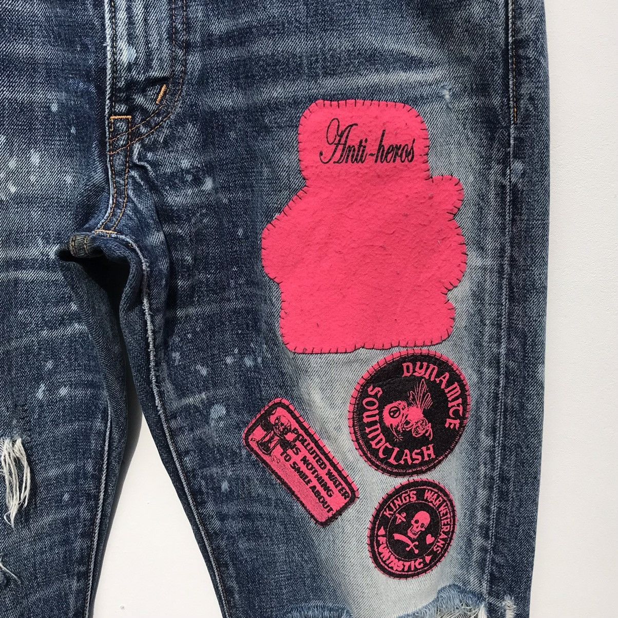 Japanese Brand 🔥Distressed🔥RNA Inc Slang Denim Jeans Japanese Brand Size US 32 / EU 48 - 15 Thumbnail
