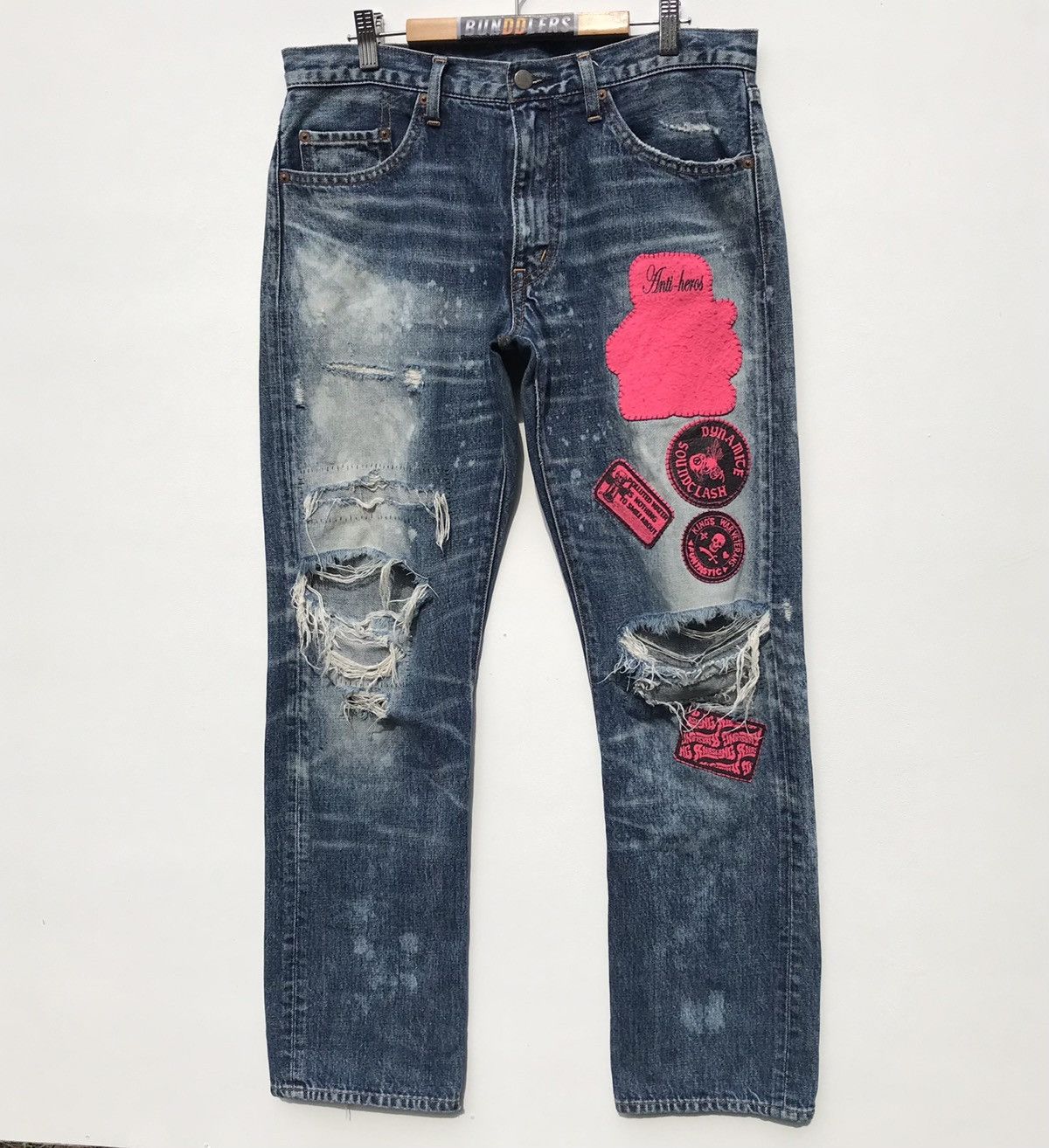 Japanese Brand 🔥Distressed🔥RNA Inc Slang Denim Jeans Japanese Brand Size US 32 / EU 48 - 3 Thumbnail