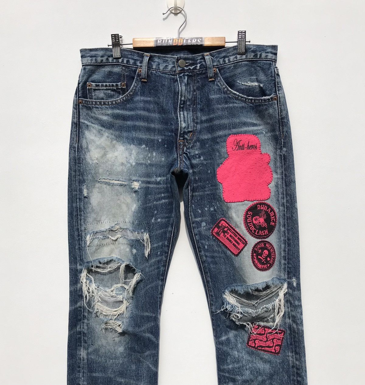 Japanese Brand 🔥Distressed🔥RNA Inc Slang Denim Jeans Japanese Brand Size US 32 / EU 48 - 6 Thumbnail