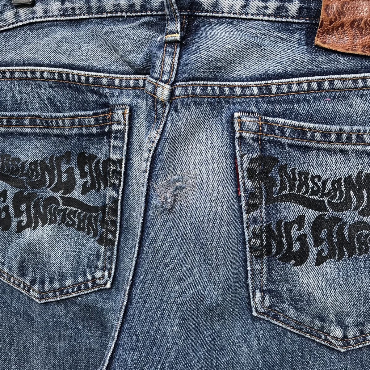 Japanese Brand 🔥Distressed🔥RNA Inc Slang Denim Jeans Japanese Brand Size US 32 / EU 48 - 19 Thumbnail