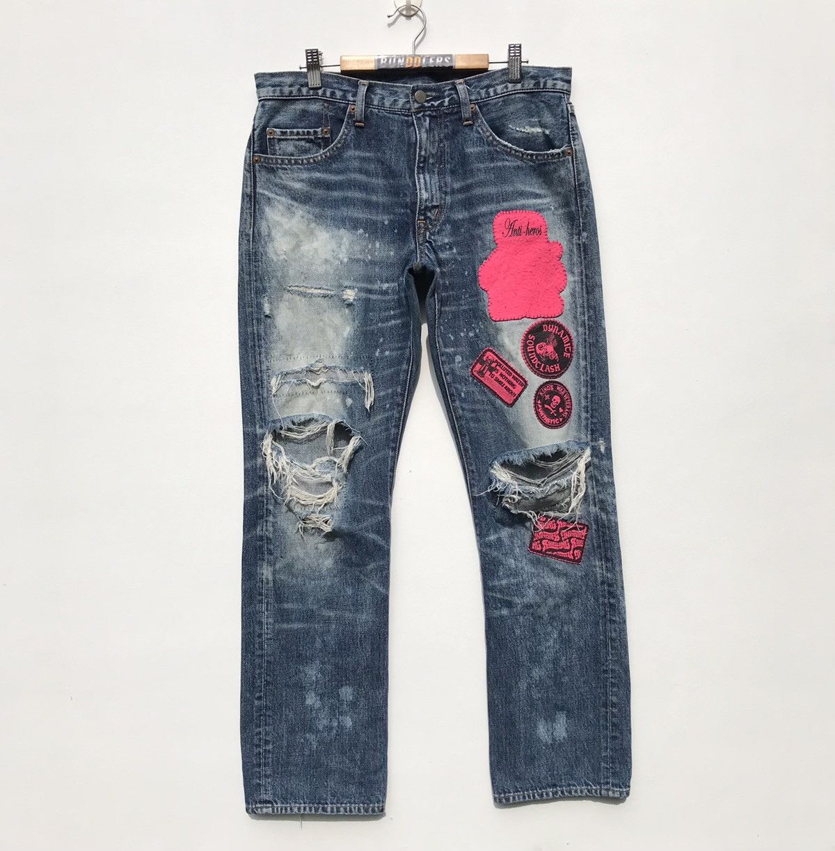 🔥Distressed🔥RNA Inc Slang Denim Jeans Japanese Brand