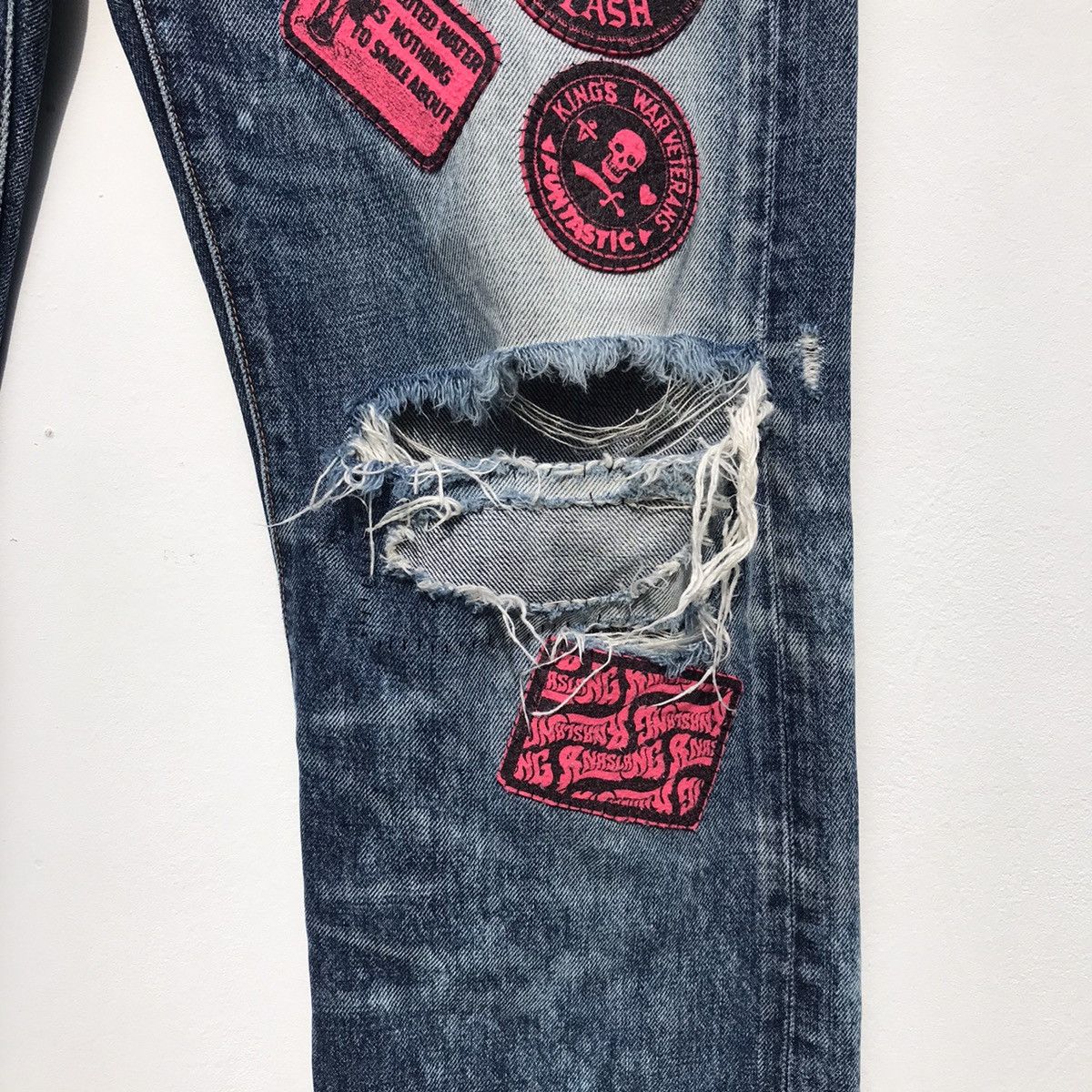 Japanese Brand 🔥Distressed🔥RNA Inc Slang Denim Jeans Japanese Brand Size US 32 / EU 48 - 13 Thumbnail