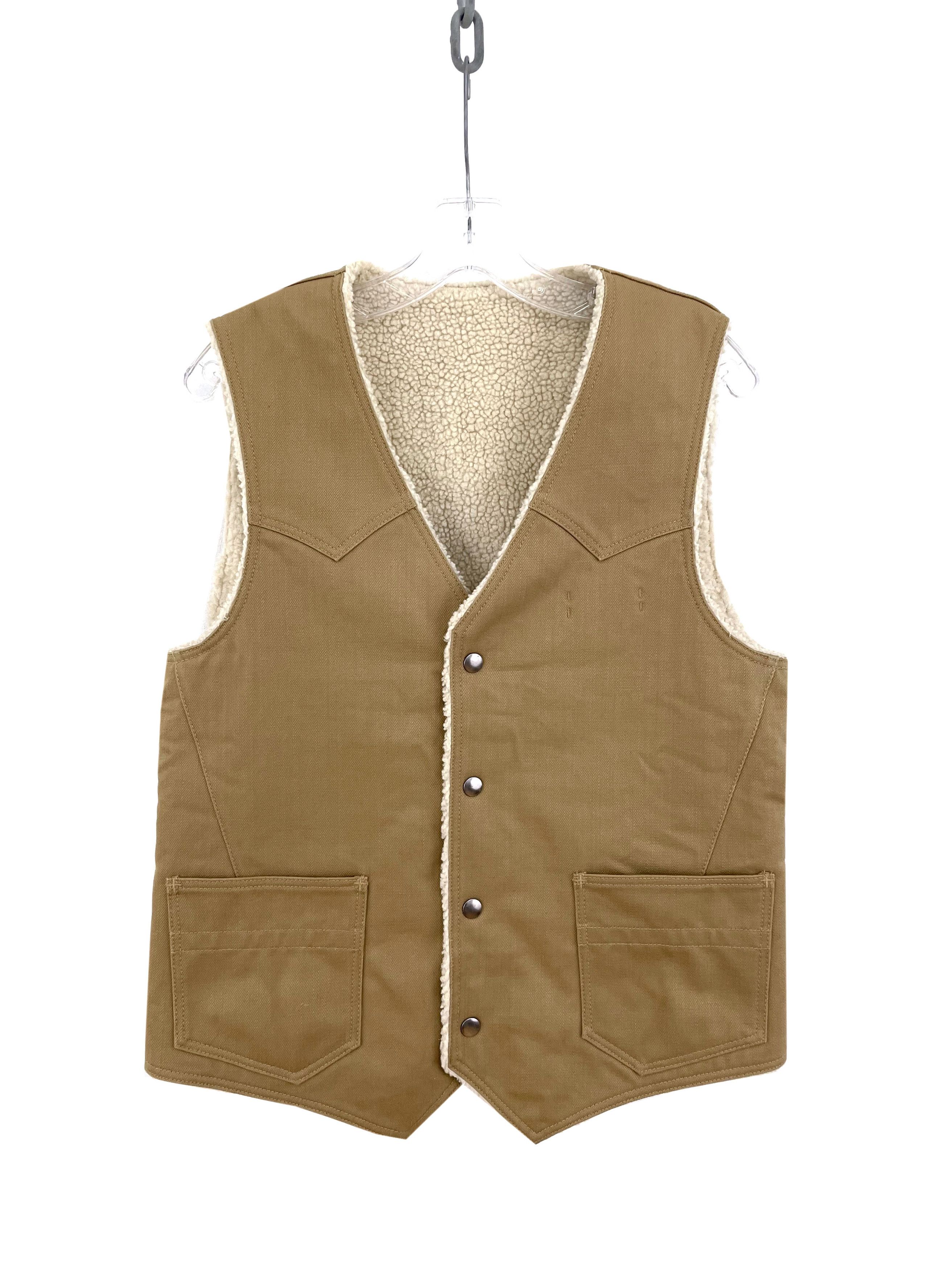 image of Number N Ine Aw08 Fleece Vest in Beige, Men's (Size XL)