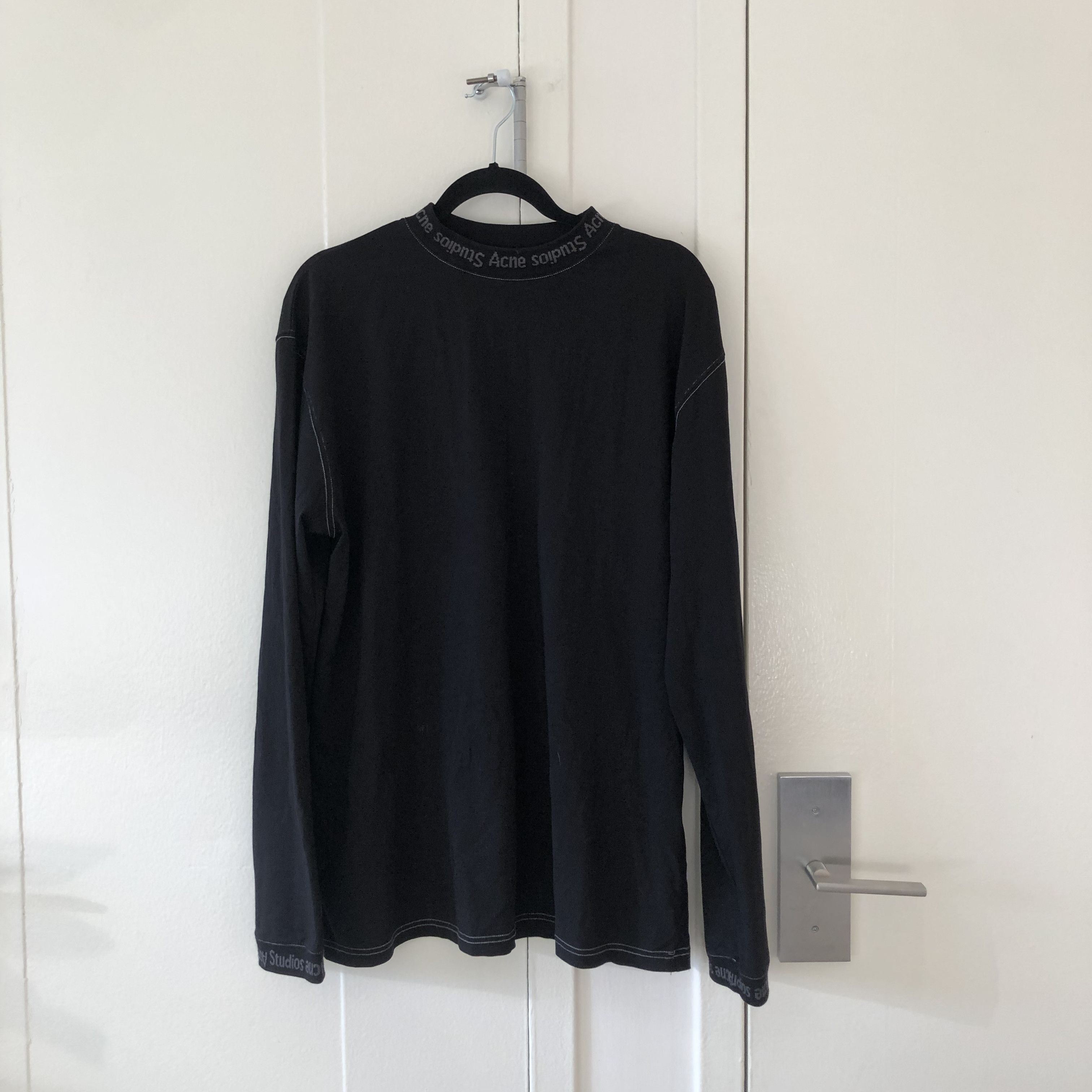 Pre-owned Acne Studios Greta L/s In Black