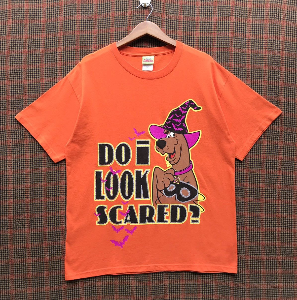 image of 2001 Scooby-Doo Cartoon Network Shirt Scooby-Doo in Orange, Men's (Size Large)