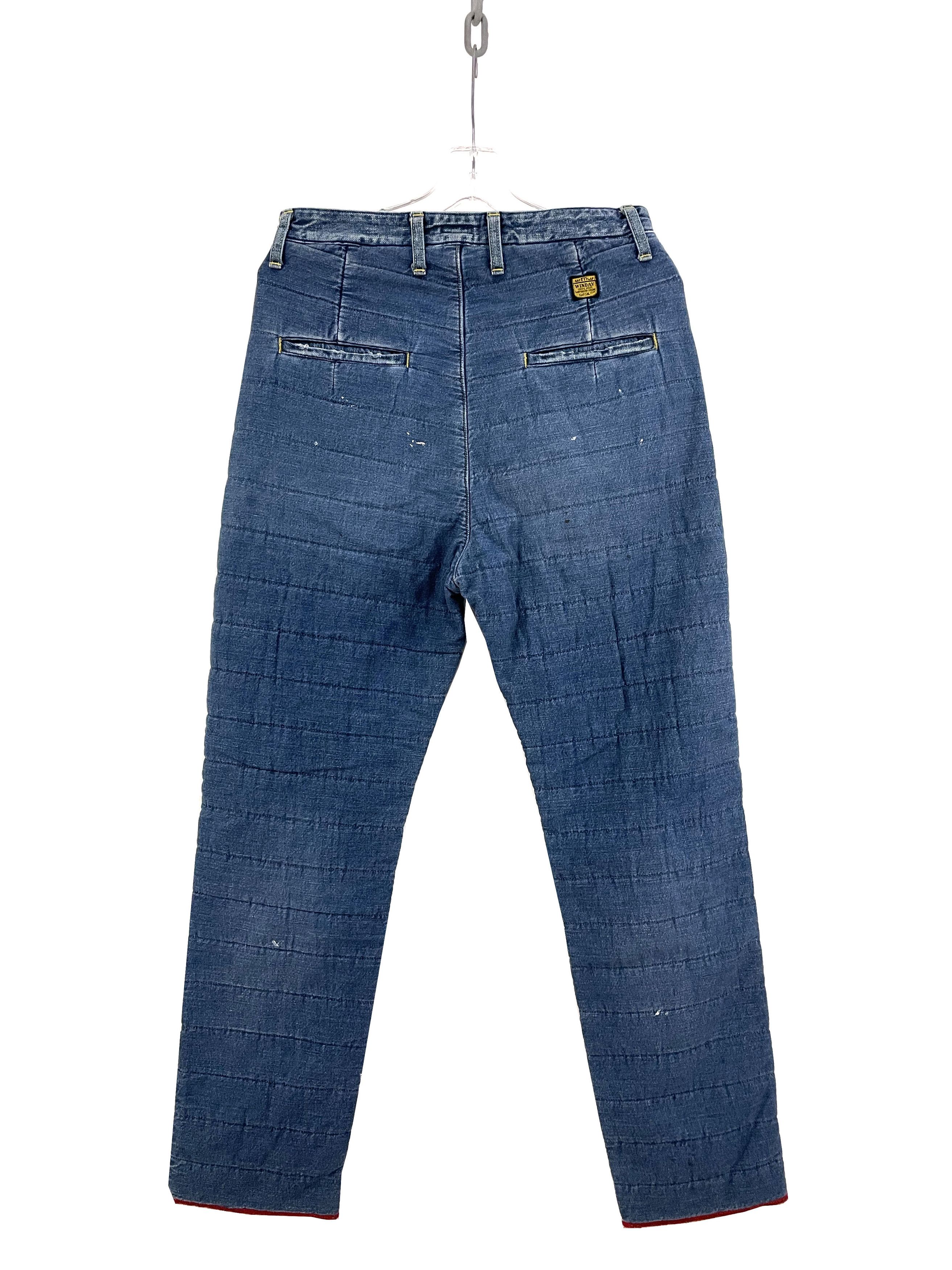 Kapital Quilted Denim Sweatpants Size US 30 / EU 46 - 7 Thumbnail