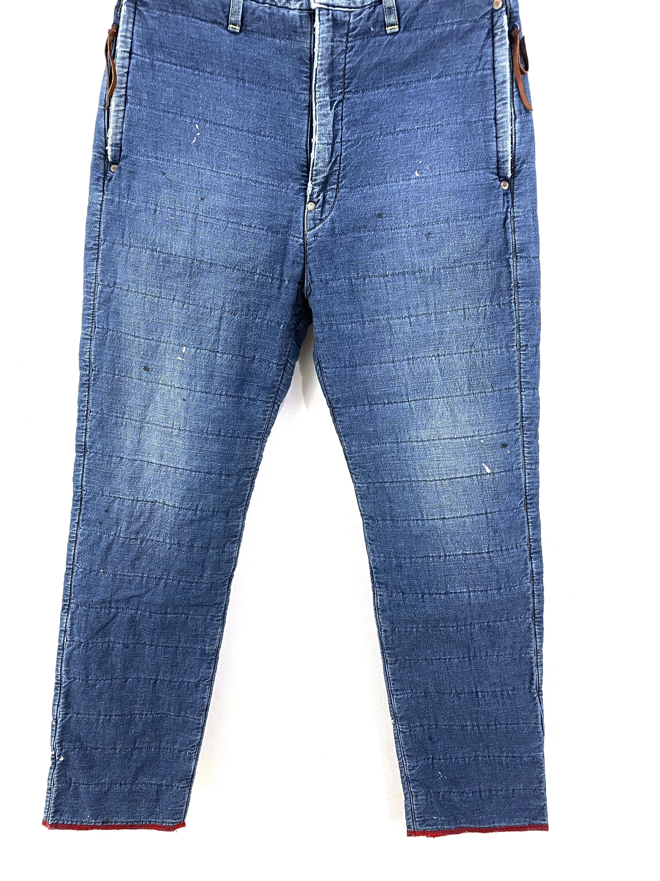 Kapital Quilted Denim Sweatpants Size US 30 / EU 46 - 5 Thumbnail