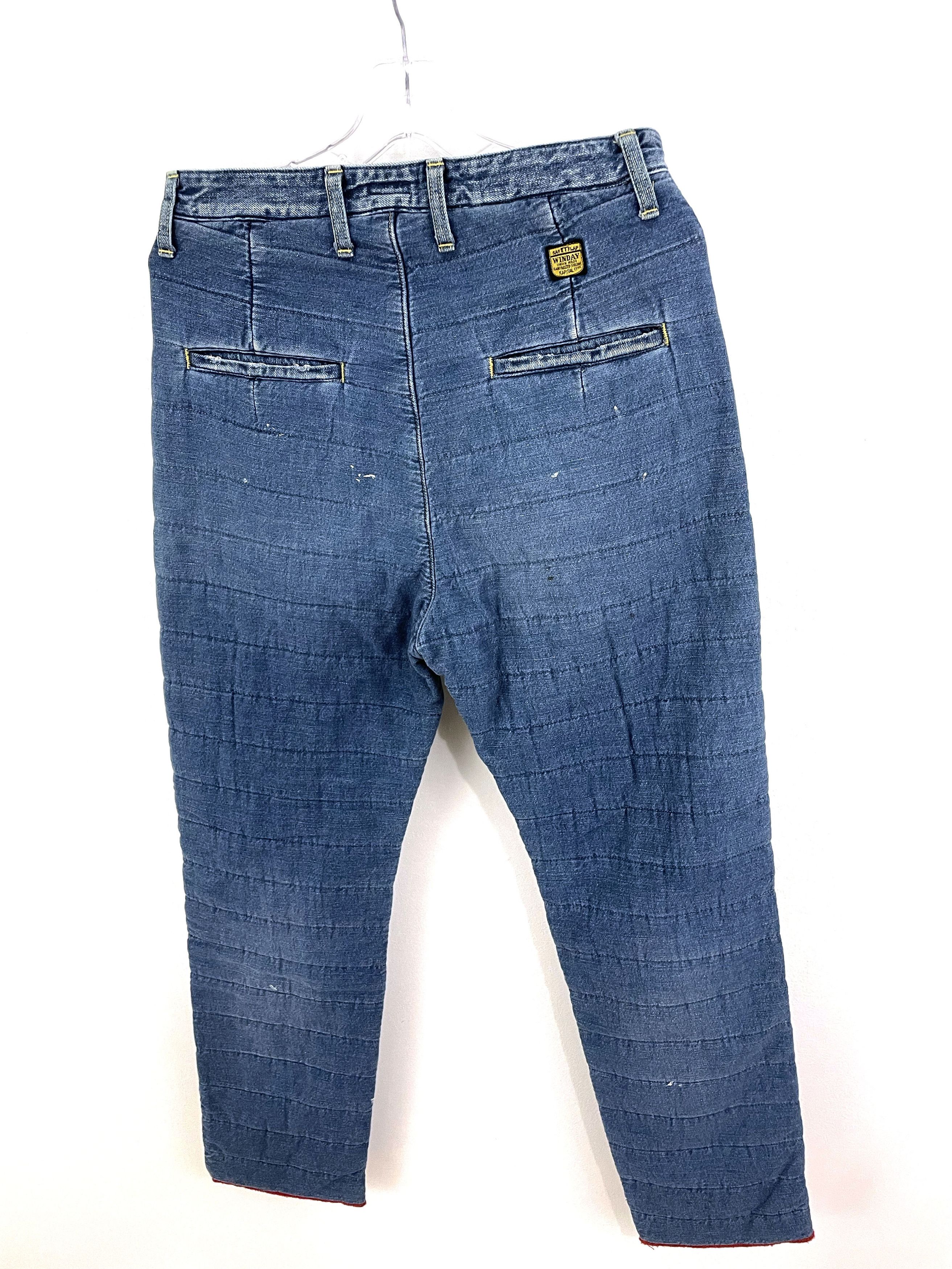 Kapital Quilted Denim Sweatpants Size US 30 / EU 46 - 8 Thumbnail