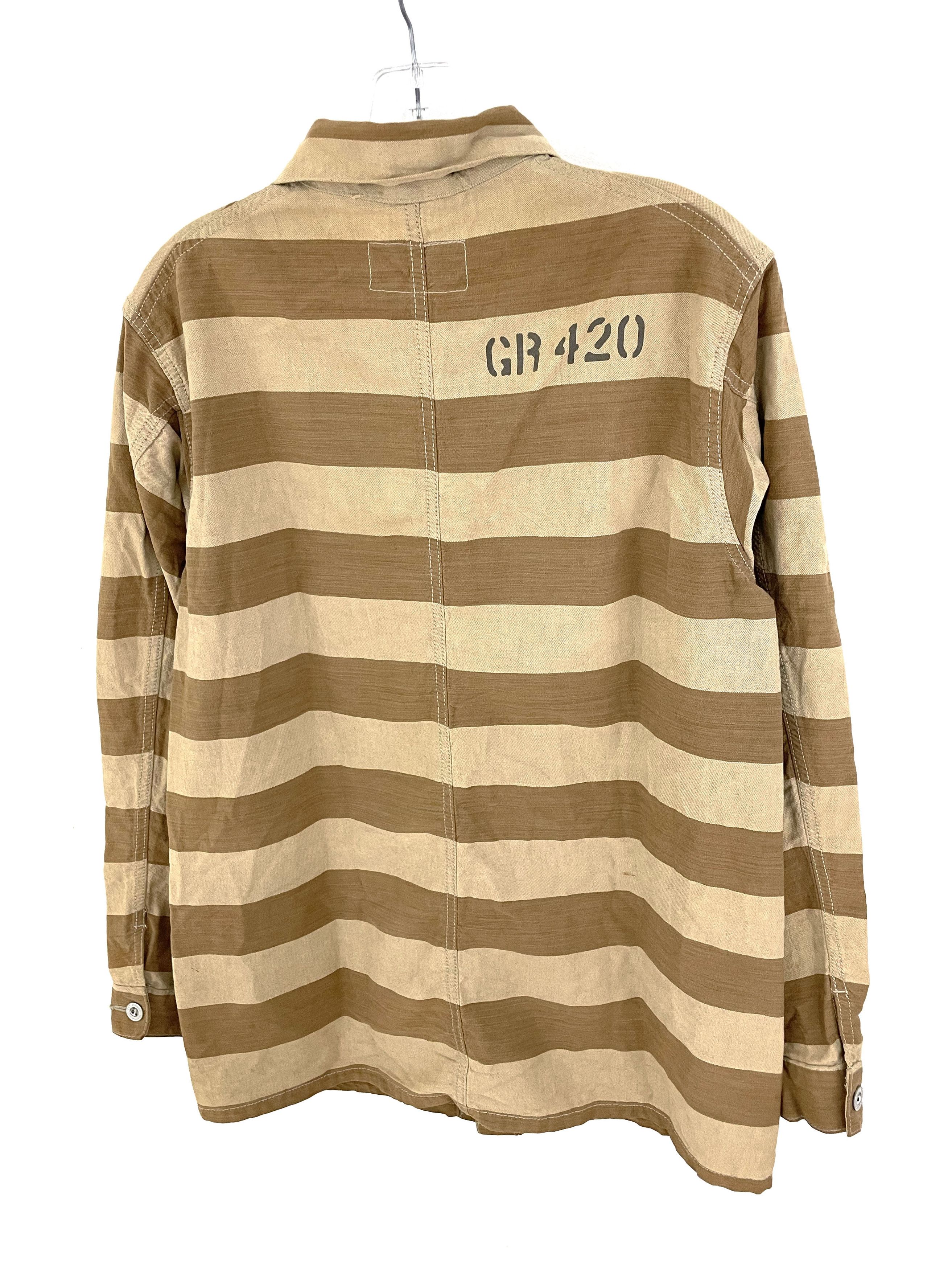 General Research 2004 Striped Prisoner Buttonup Size US M / EU 48-50 / 2 - 8 Thumbnail