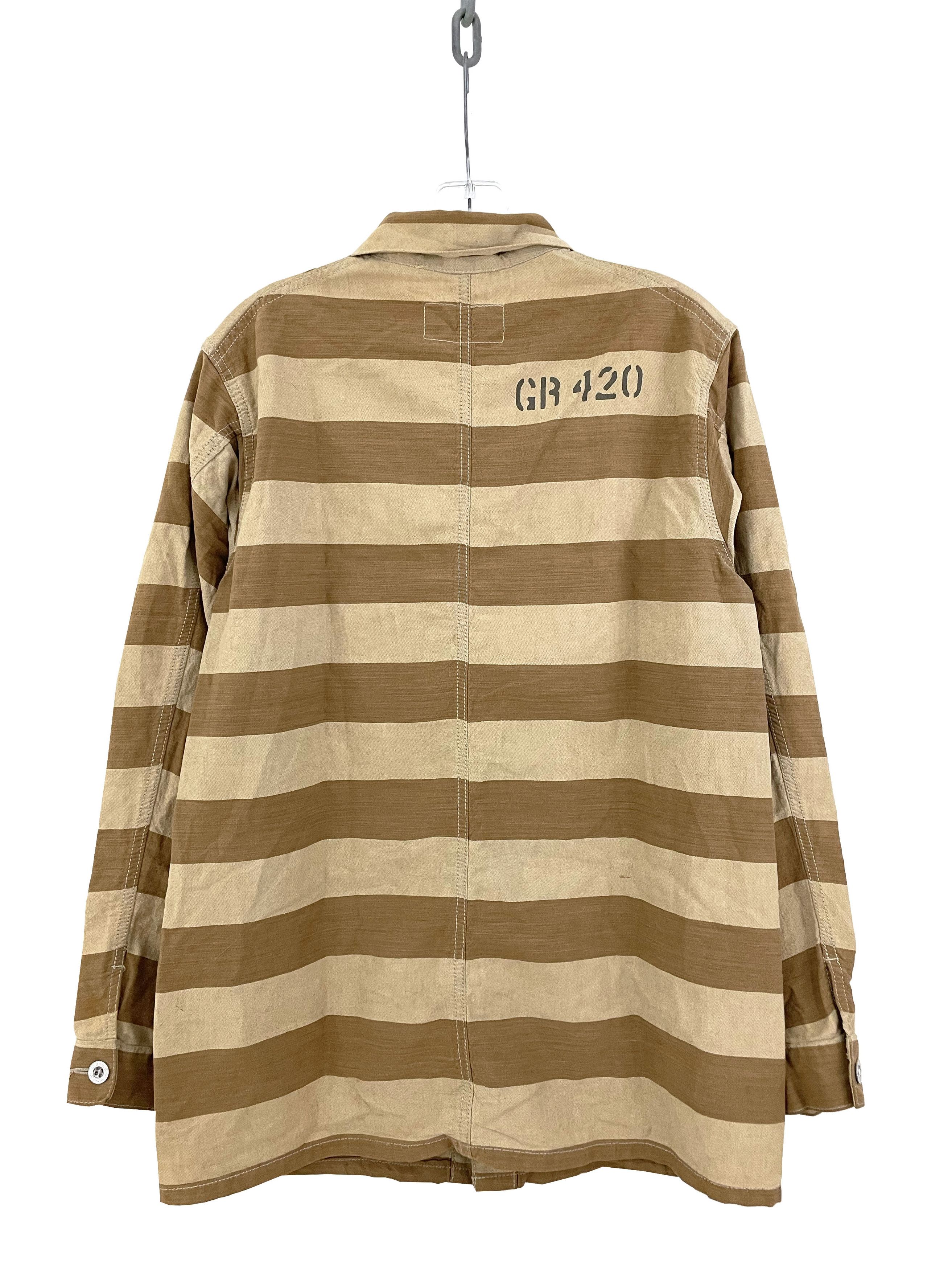 General Research 2004 Striped Prisoner Buttonup Size US M / EU 48-50 / 2 - 7 Thumbnail