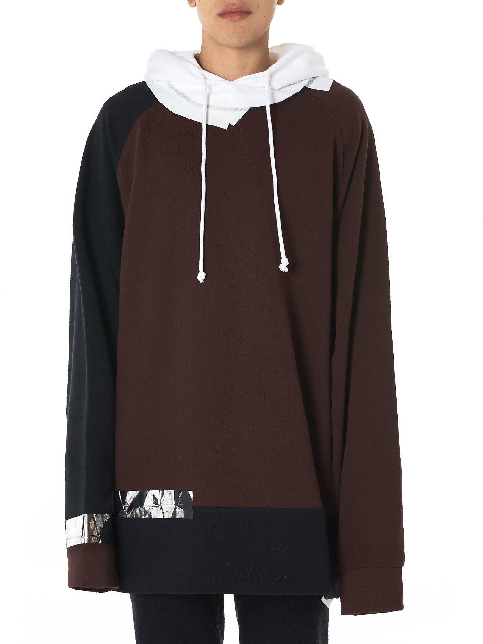 Raf Simons/ SS20 oversized hoodie with patches & pins