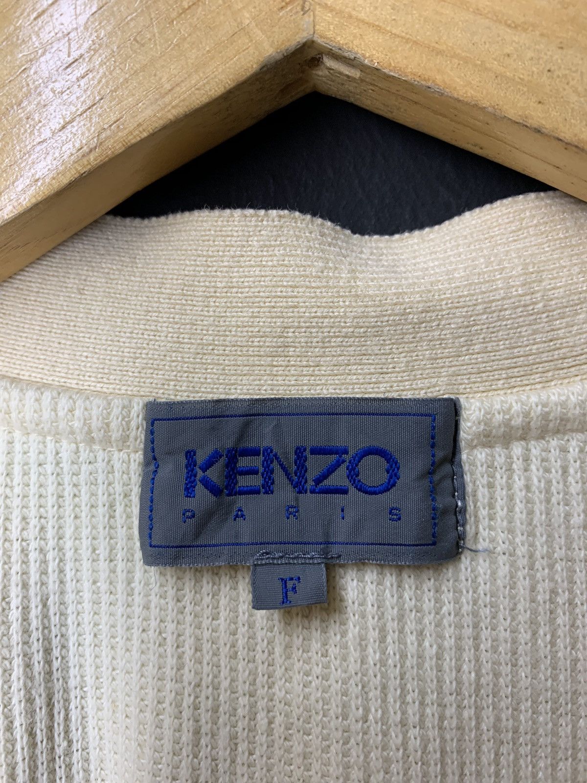 Kenzo × Vintage RARE ‼️ Kenzo Homme Paris Damaged Cardigan Jacket Size US S / EU 44-46 / 1 - 4 Thumbnail