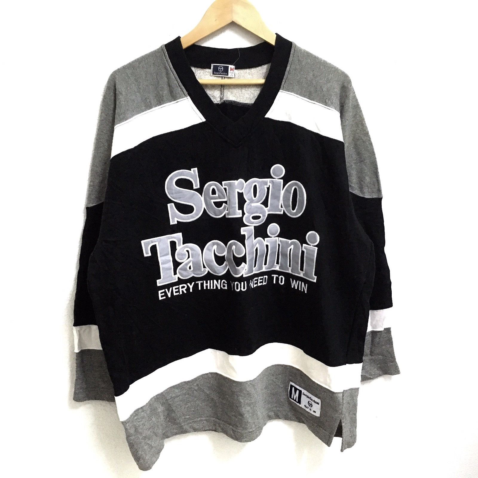 Sergio Tacchini × Vintage VINTAGE SERGIO TACCHINI BIG LOGO EMBROIDERED SWEATSHIRTS Size US L / EU 52-54 / 3 - 1 Thumbnail