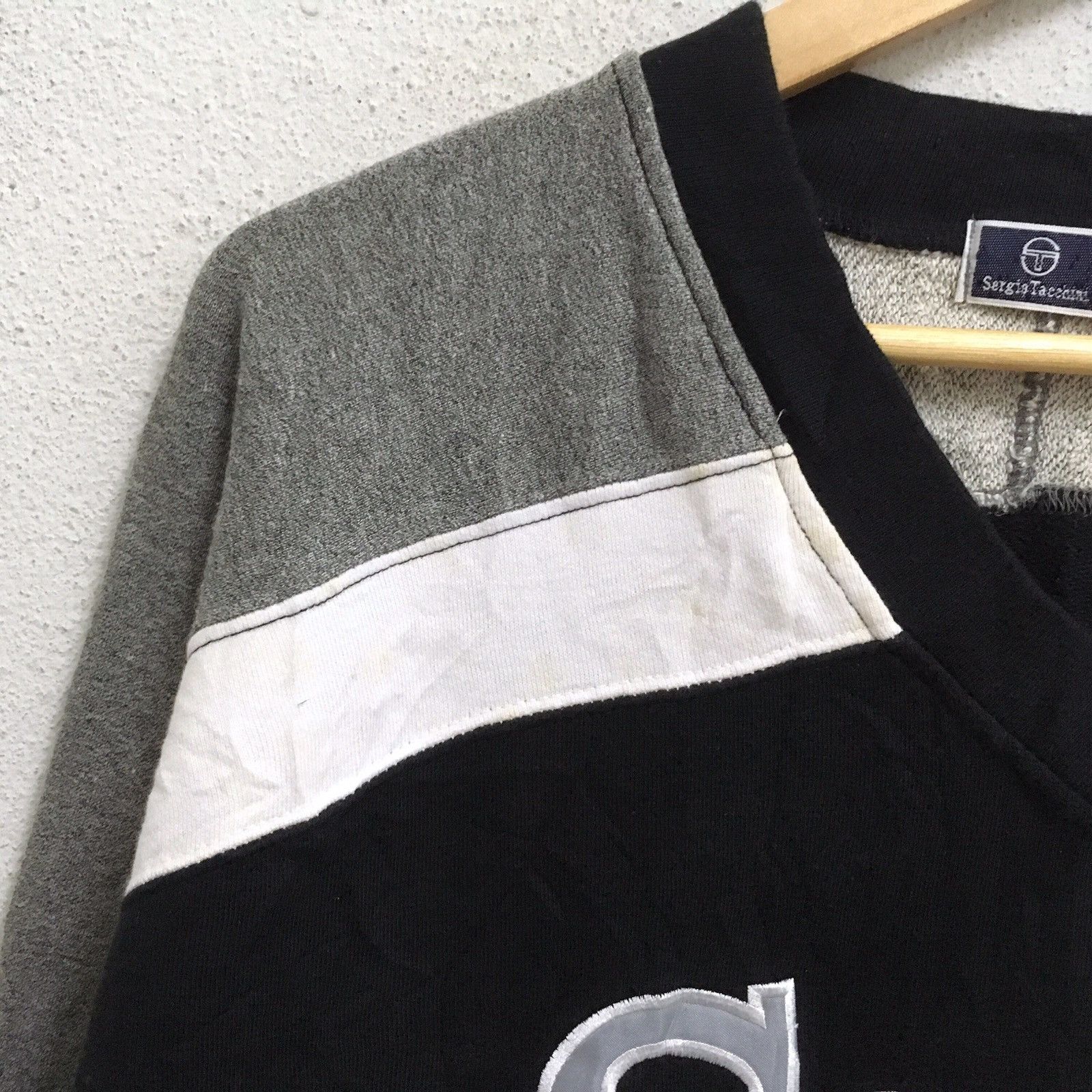 Sergio Tacchini × Vintage VINTAGE SERGIO TACCHINI BIG LOGO EMBROIDERED SWEATSHIRTS Size US L / EU 52-54 / 3 - 4 Thumbnail
