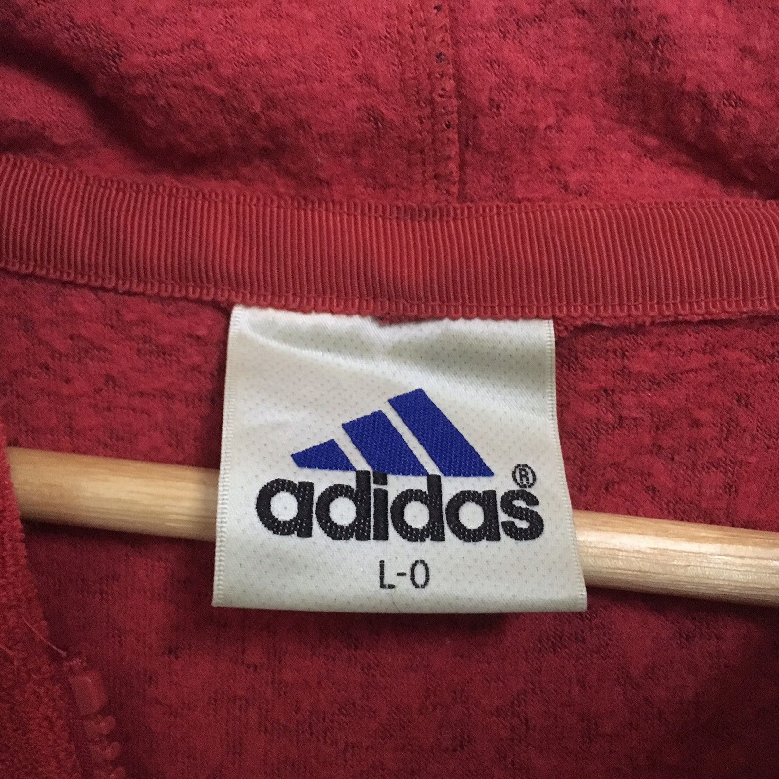 Adidas × Vintage VINTAGE ADIDAS TREFOIL SMALL LOGO EMBROIDERY FLEECE HOODIE Size US L / EU 52-54 / 3 - 4 Thumbnail