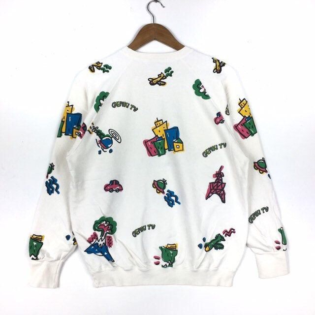 Japanese Brand × Vintage VINTAGE GENKI TV JAPANESE TELEVISION SHOW SWEATSHIRT Size US M / EU 48-50 / 2 - 2 Thumbnail
