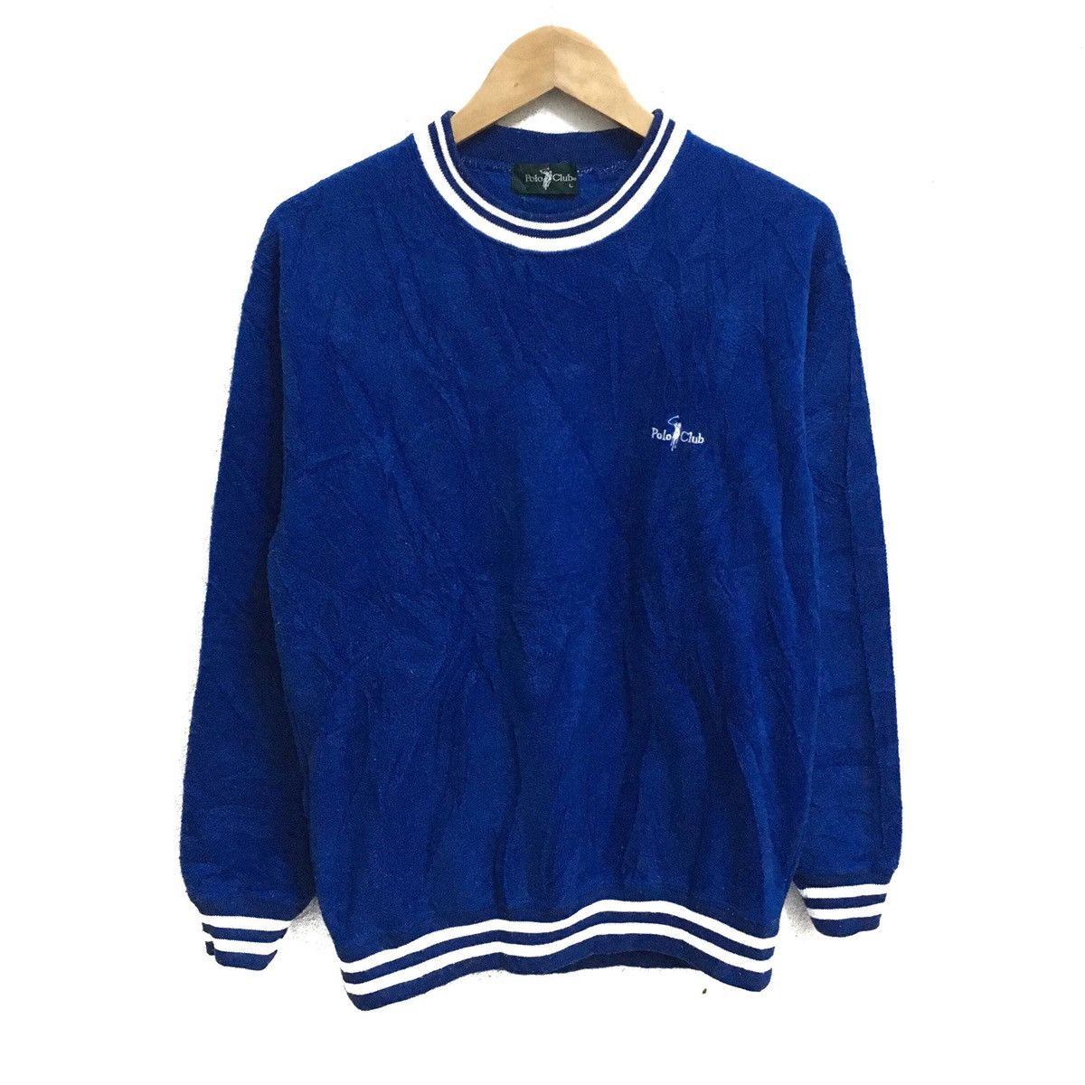 Beverly Hills Polo Club × Vintage VINTAGE POLO CLUB SMALL PONY FLEECE SWEATSHIRT PULLOVER Size US S / EU 44-46 / 1 - 1 Thumbnail