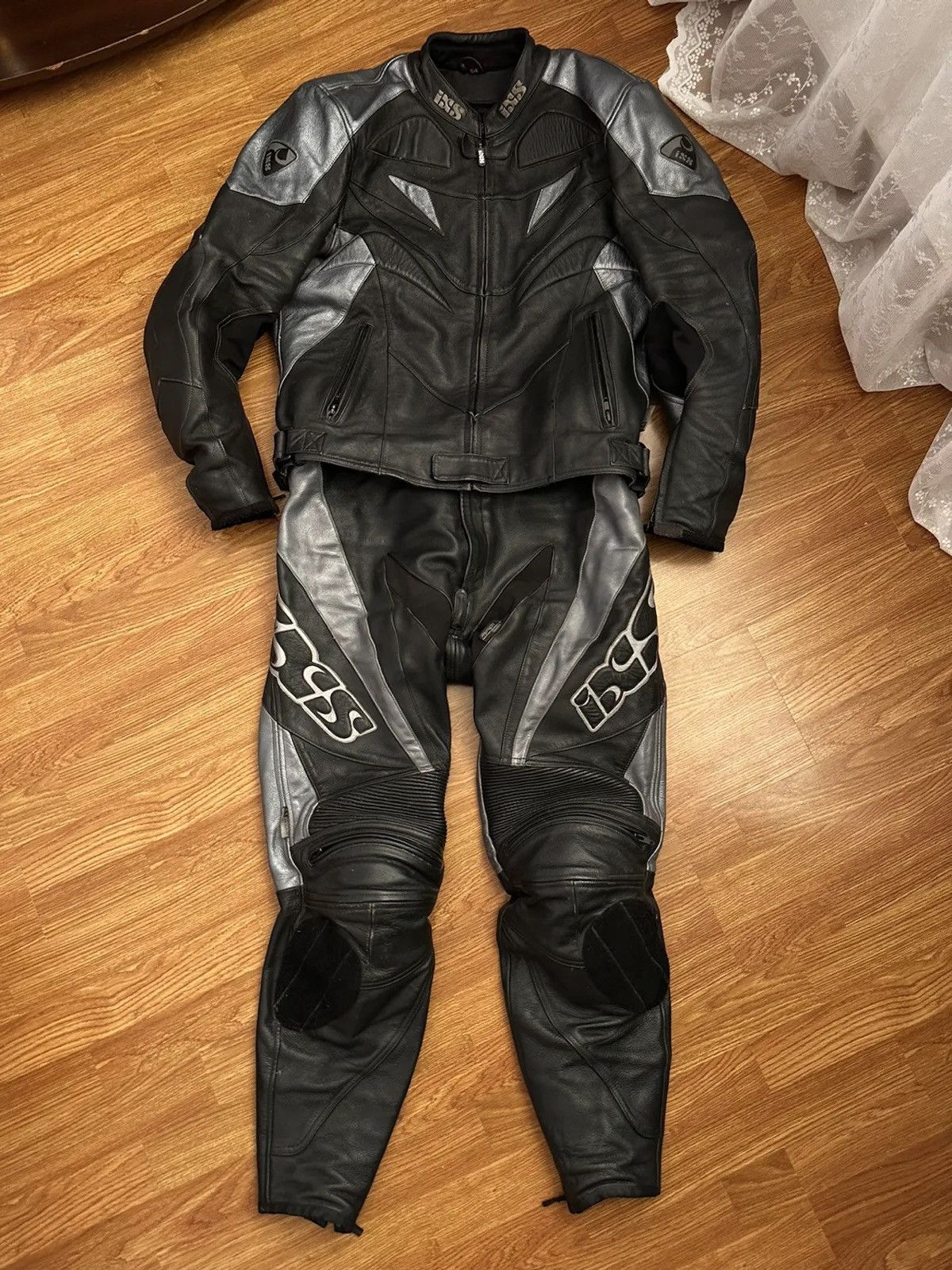 Vintage IXS Moto Racing Genuine Leather Motorcycle Suit